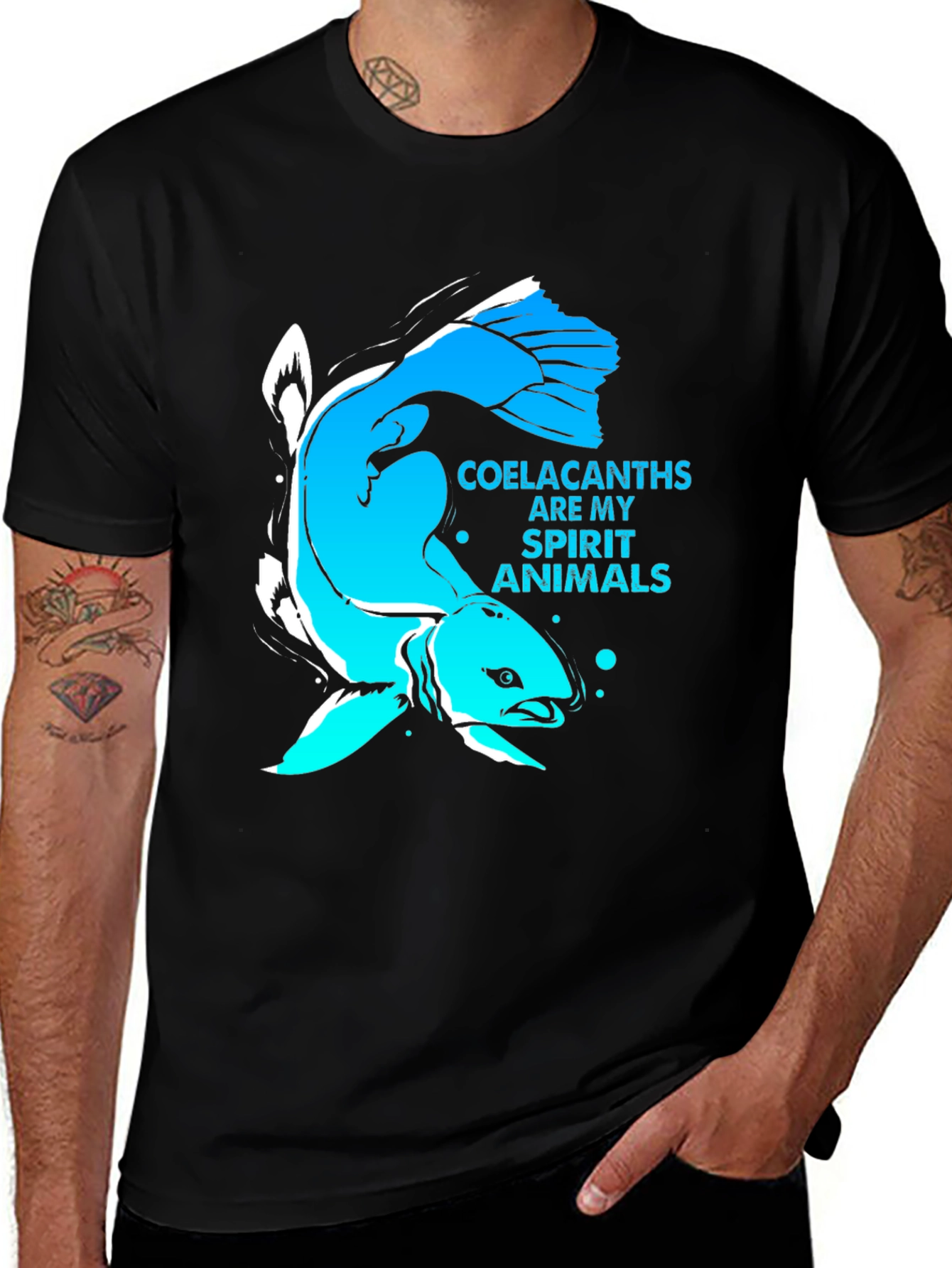 Variant 9 of Coelacanths Are My Spirit Animals Graphic Tee