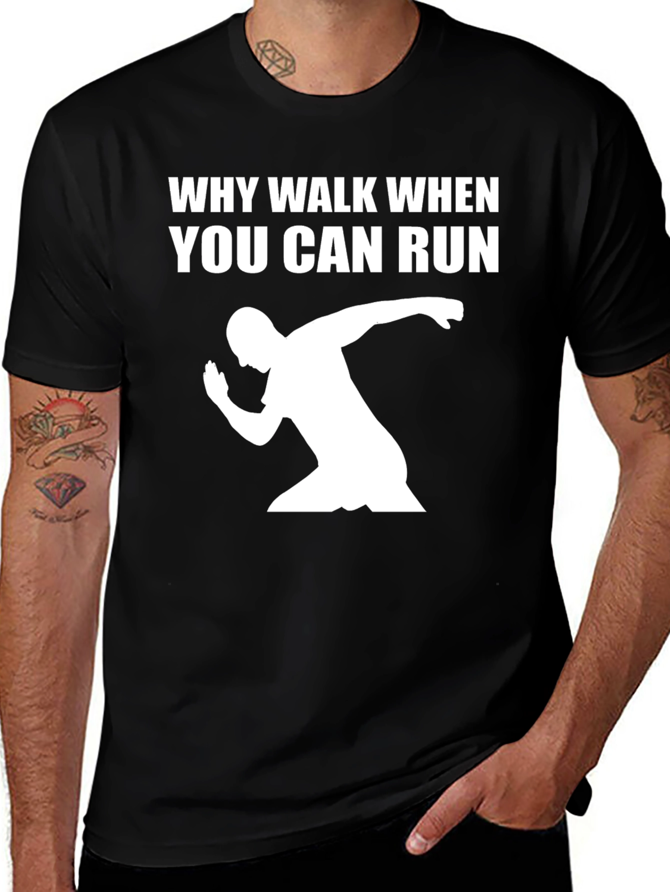 Variant 26 of Why Walk When You Can Run Graphic Tee