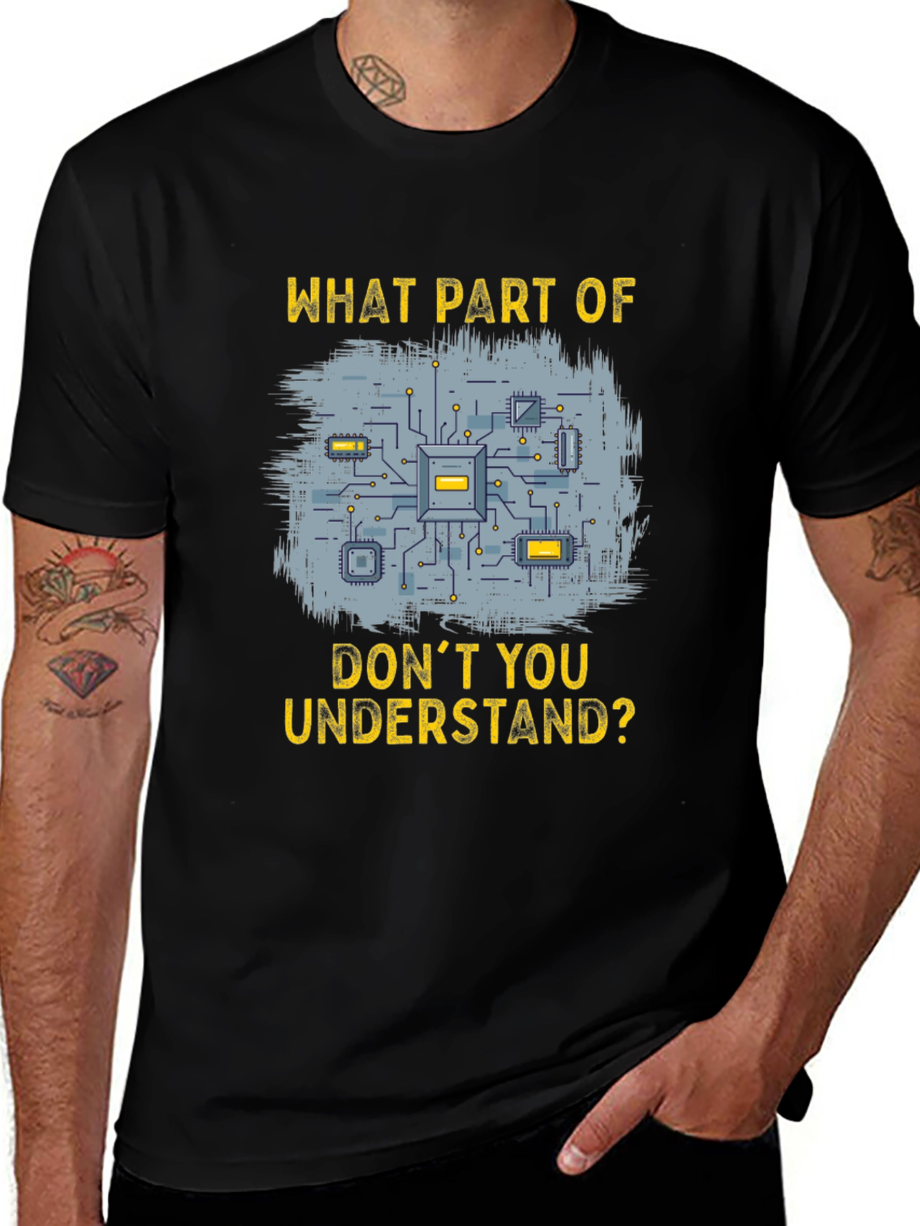 Variant 18 of Engineer Circuit Board T-Shirt - What Part Don't You Understand