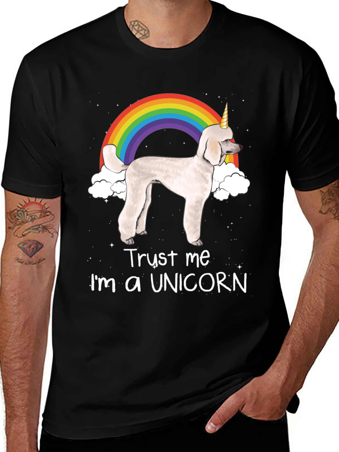 Variant 23 of Unicorn Poodle Graphic T-Shirt