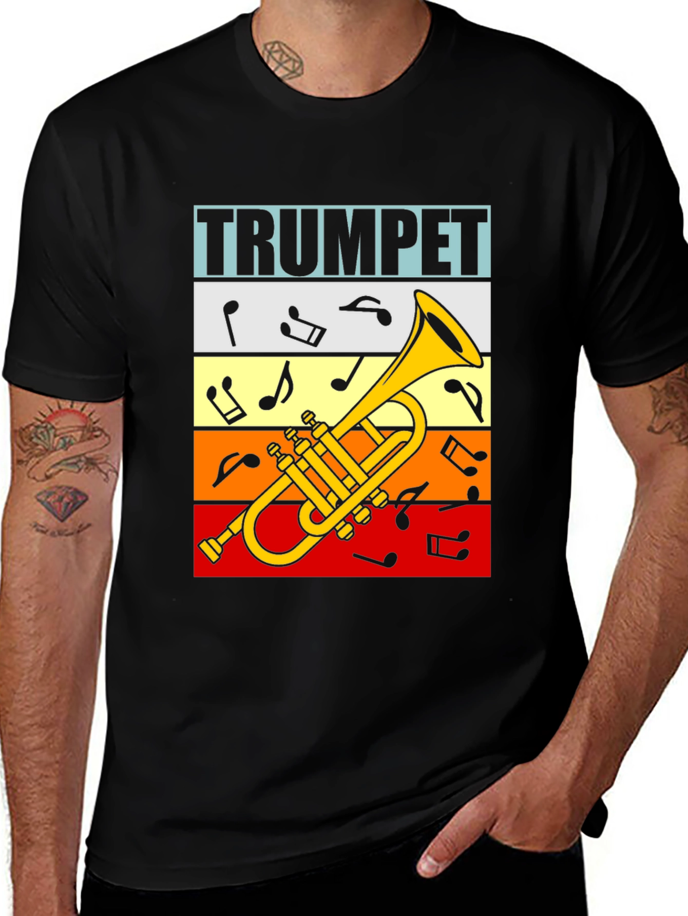 Variant 17 of Trumpet Graphic Tee - Music Lover T-Shirt