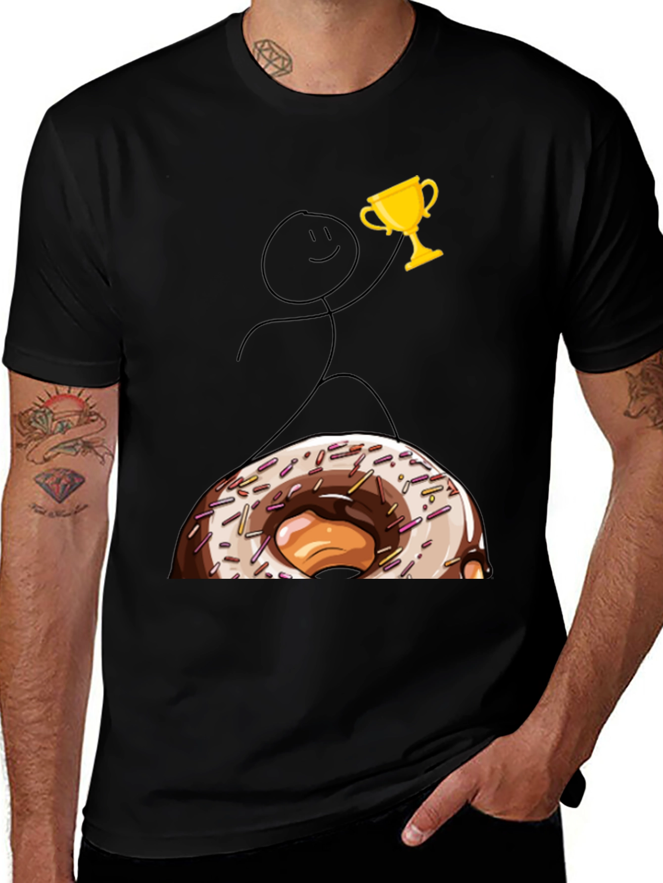 Variant 3 of Donut Champion Graphic T-Shirt