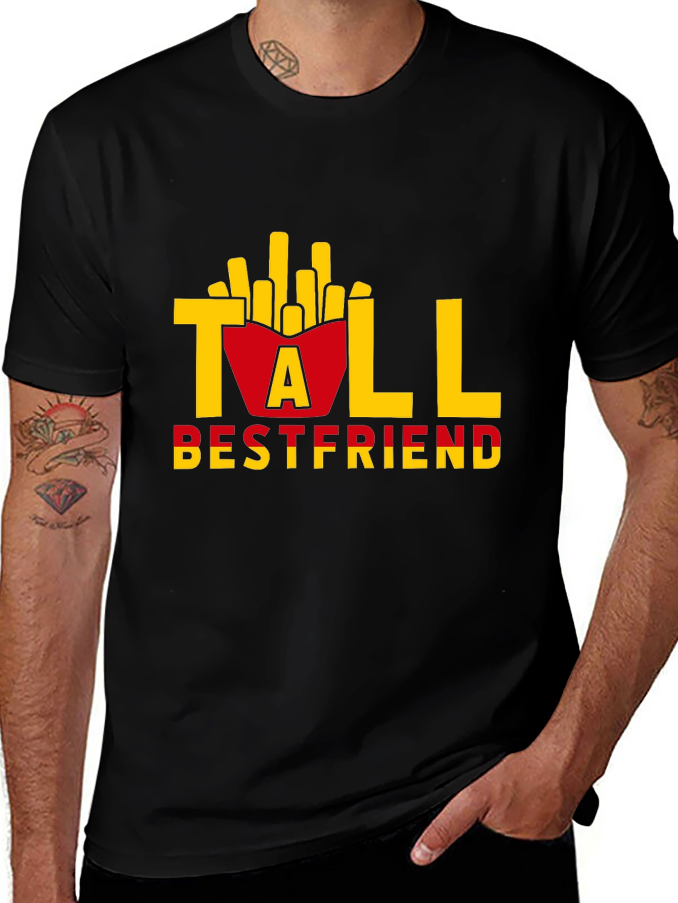 Variant 27 of Tall Bestfriend Funny Fries T-Shirt