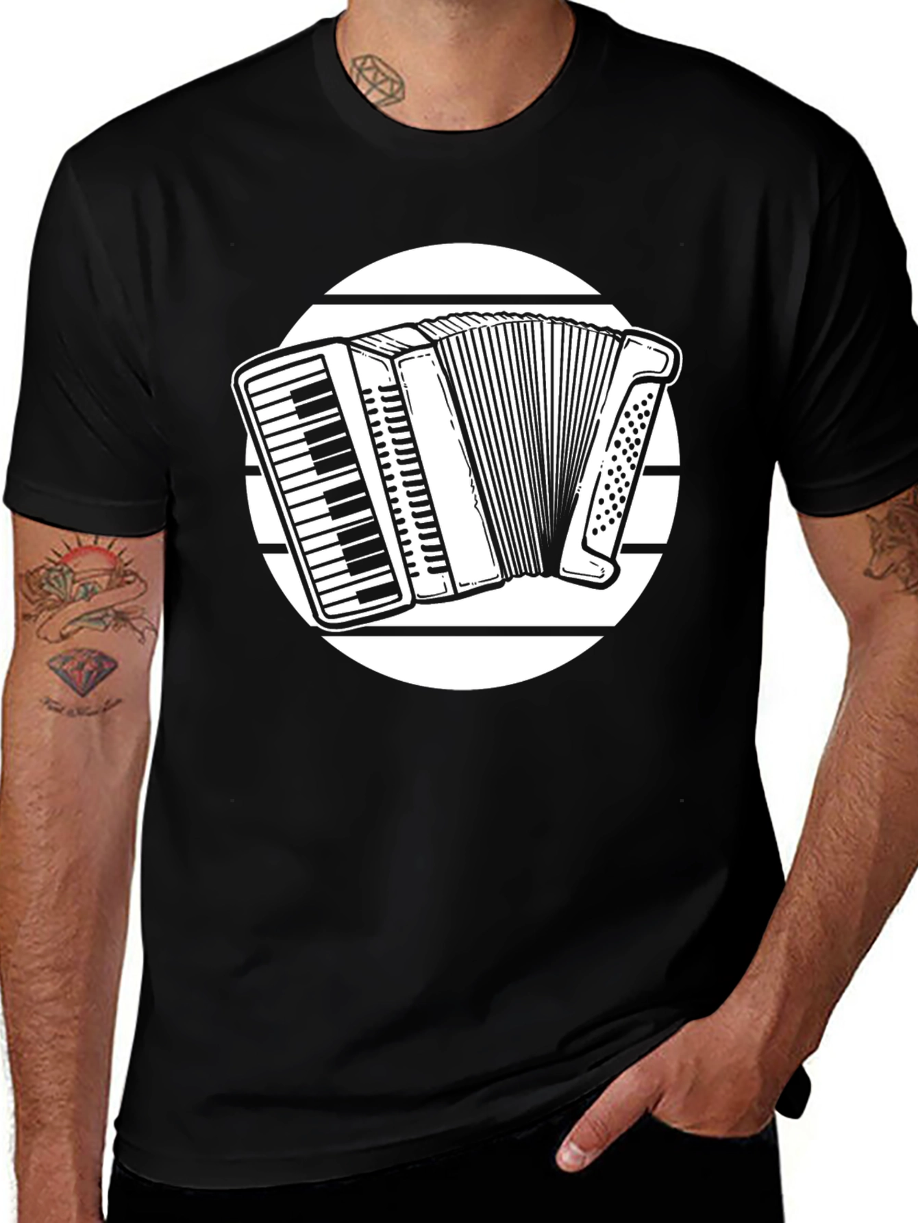 Variant 16 of Accordion T-Shirt - Music Lover Tee