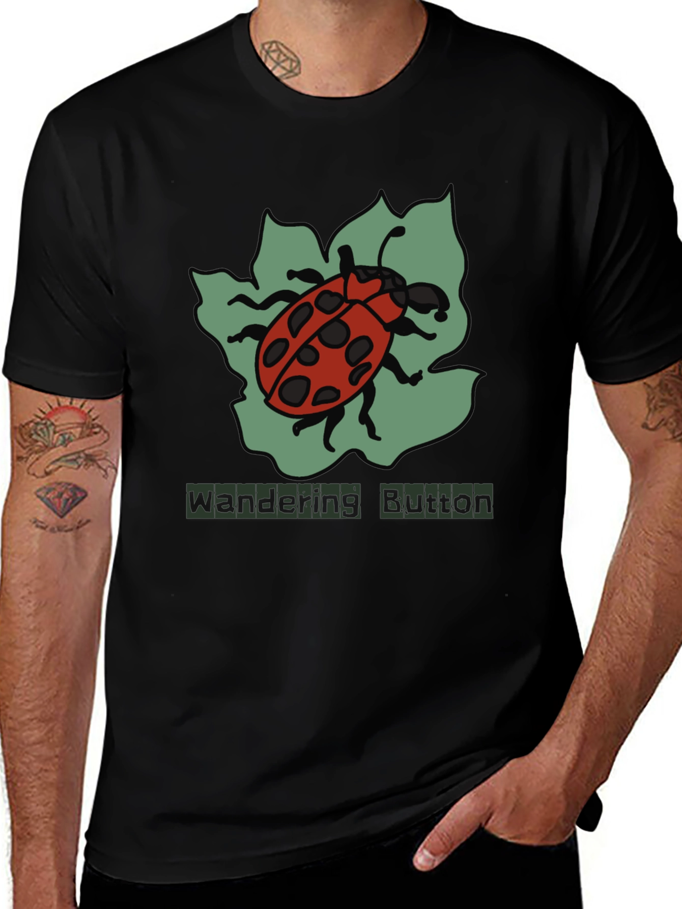 Variant 15 of Ladybug Graphic T-Shirt - Wandering Button