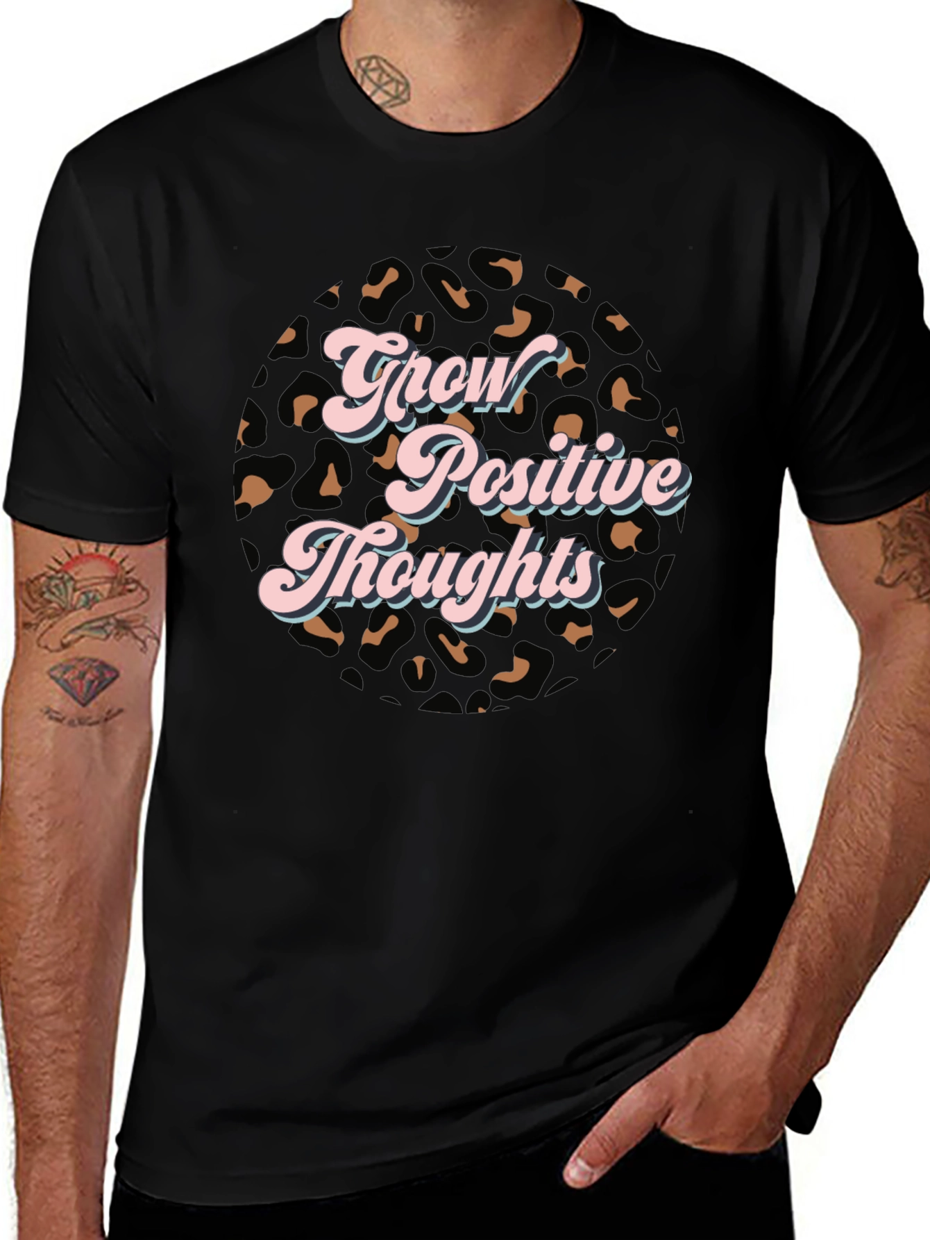 Variant 20 of Grow Positive Thoughts Graphic Tee
