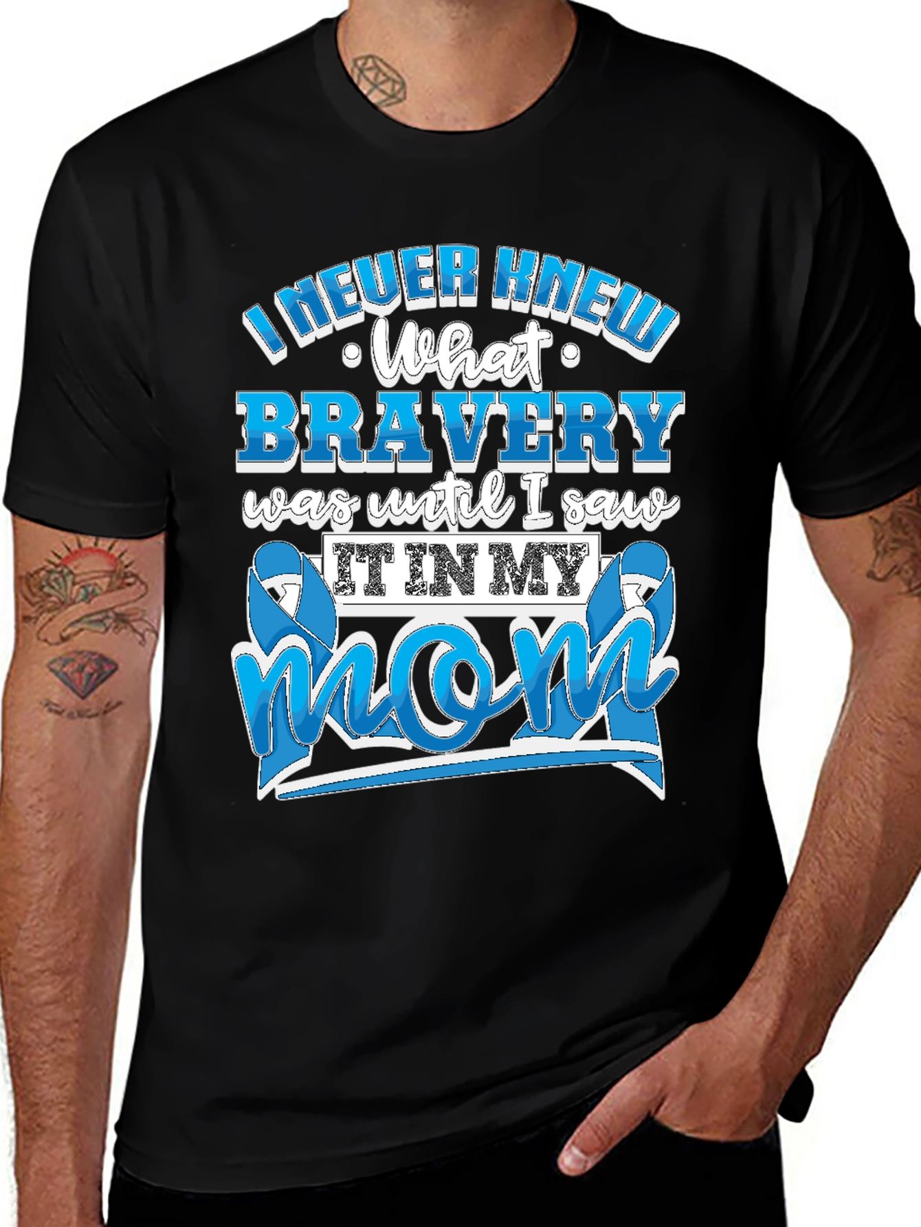 Variant 24 of Bravery Mom T-Shirt: Inspirational Graphic Tee