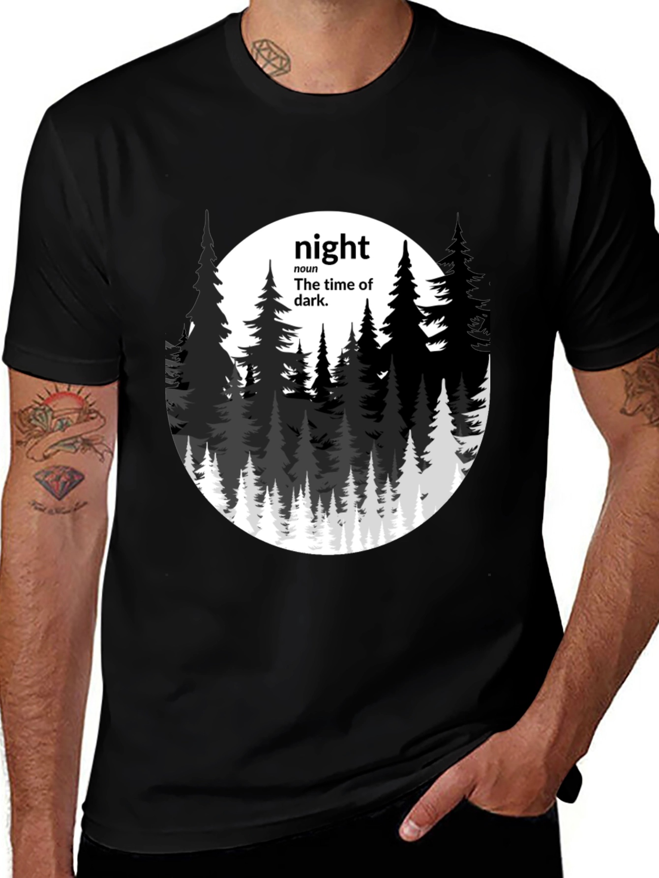 Variant 30 of Night Definition Graphic Tee - Mens
