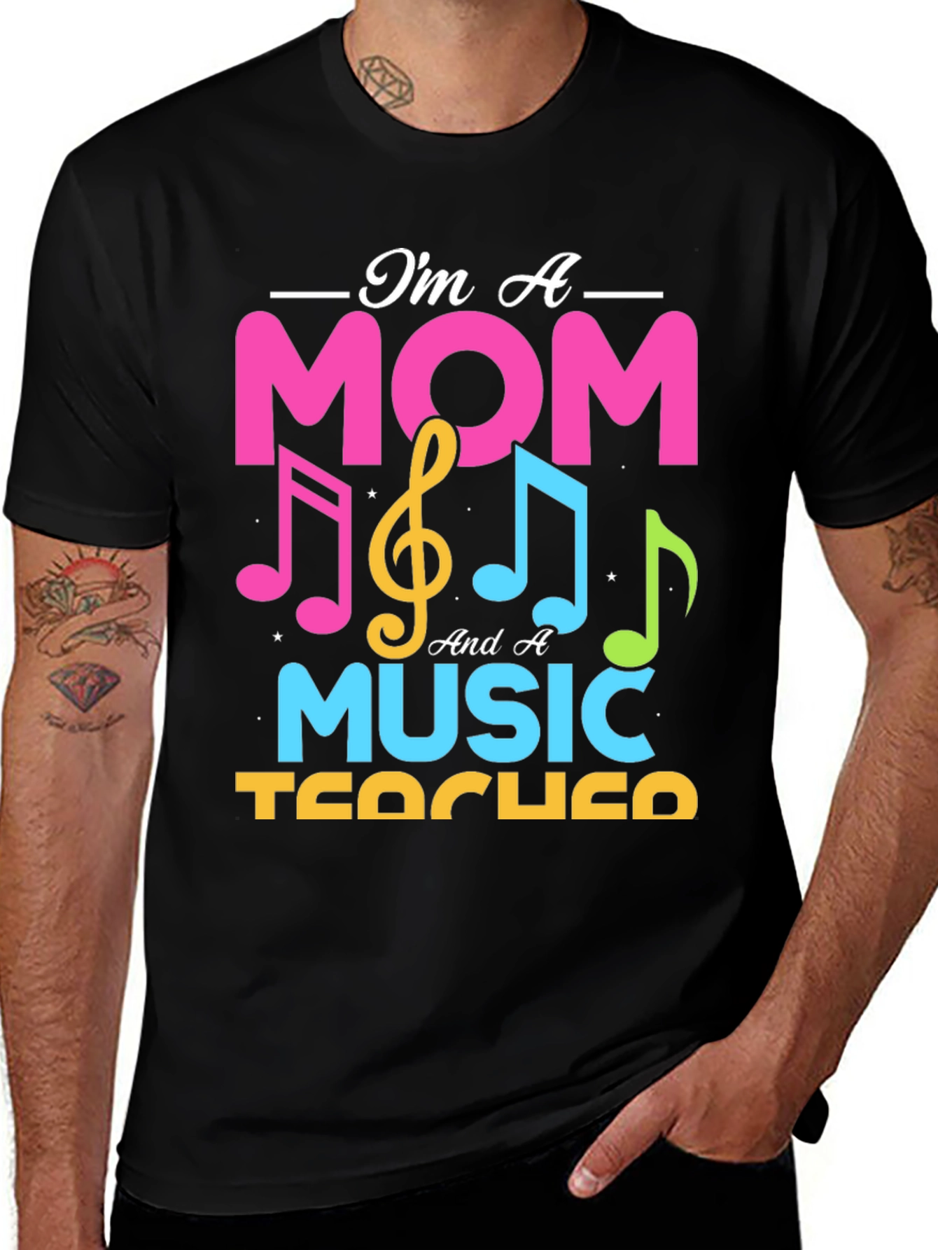 Variant 27 of I'm A Mom And A Music Teacher T-Shirt