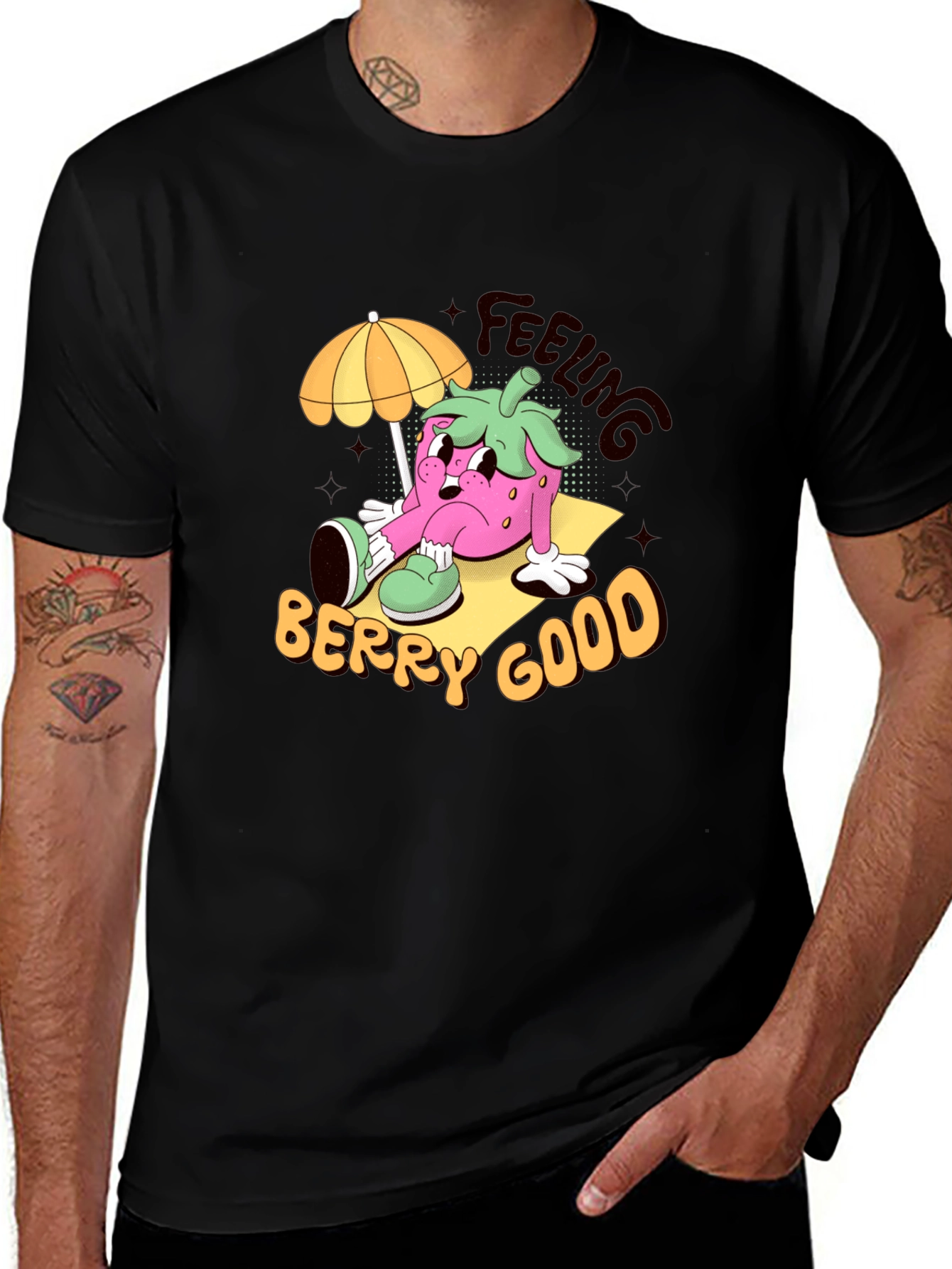 Variant 12 of Feeling Berry Good Cartoon Graphic T-Shirt