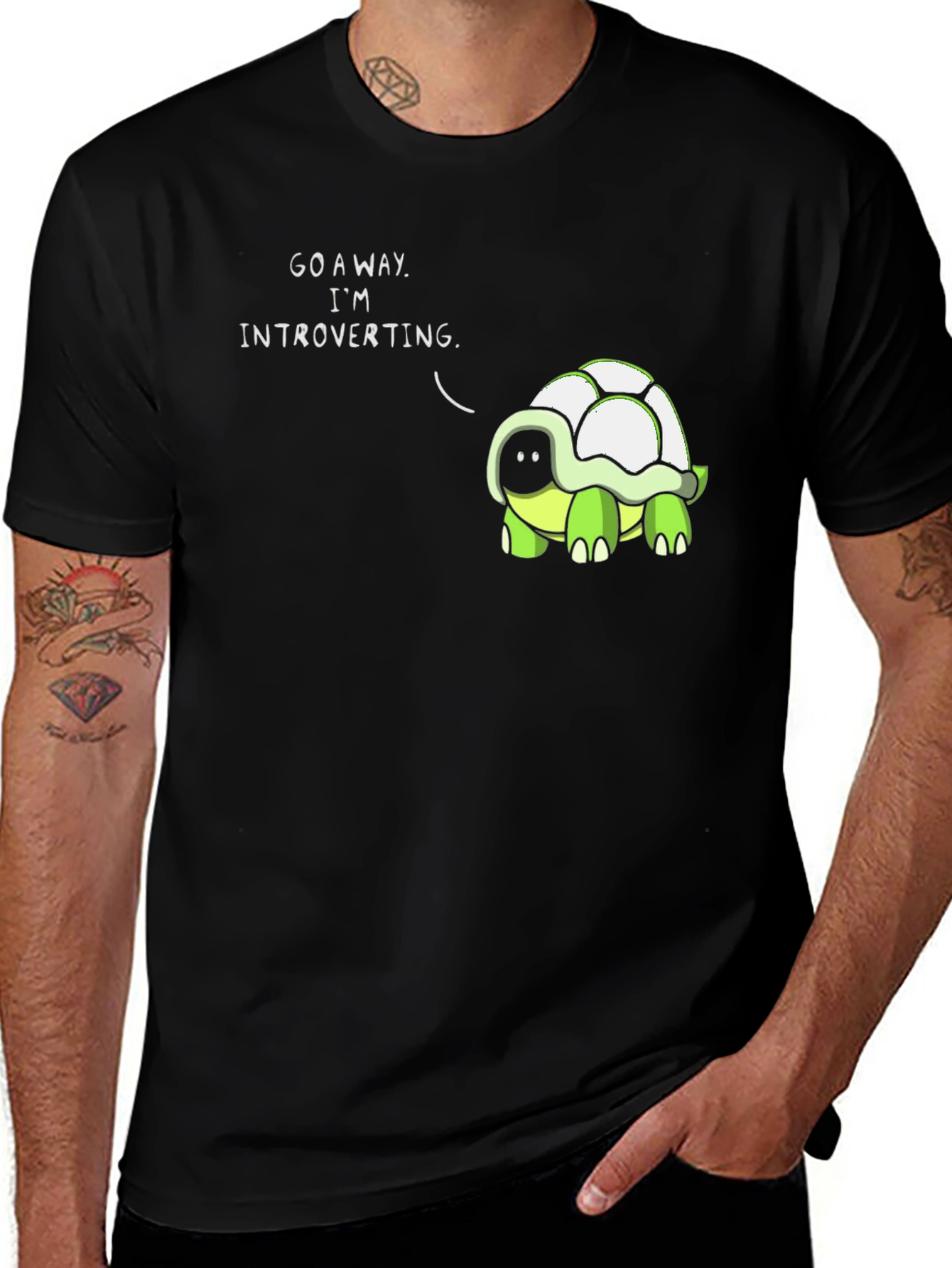 Variant 16 of Introvert Turtle Graphic Tee