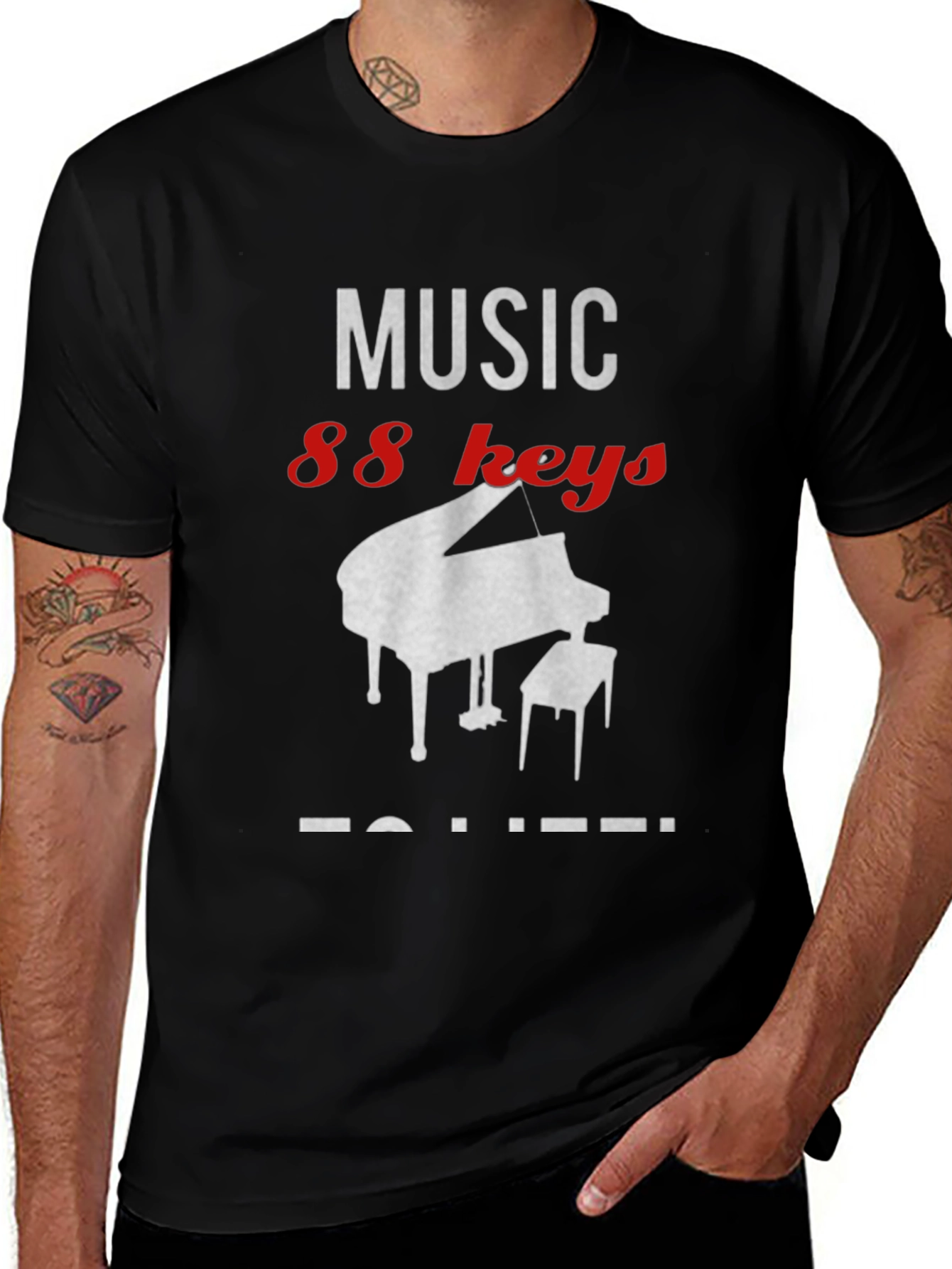 Variant 30 of Music 88 Keys T-Shirt