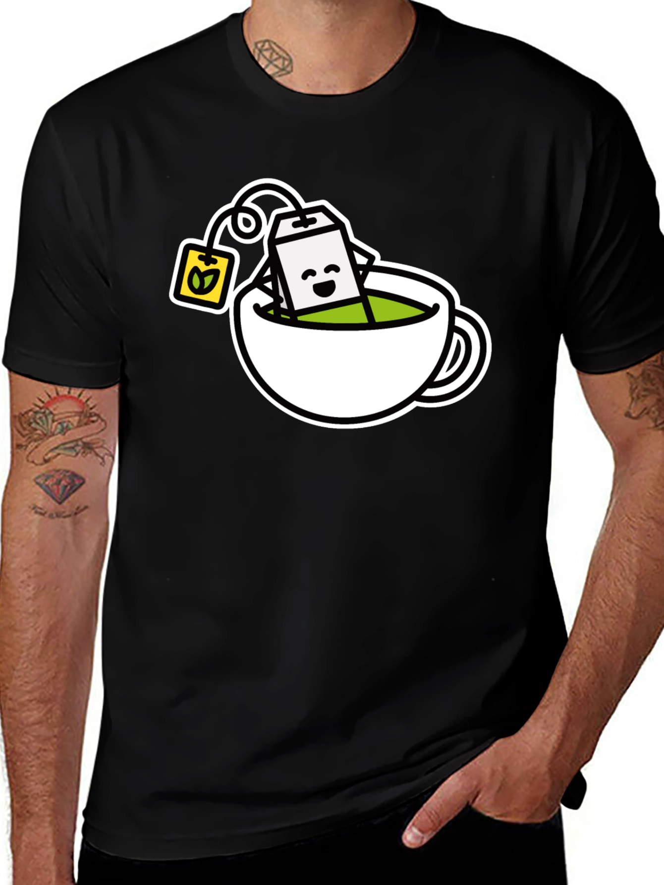 Variant 24 of Tea Time T-Shirt - Whimsical Graphic Tee