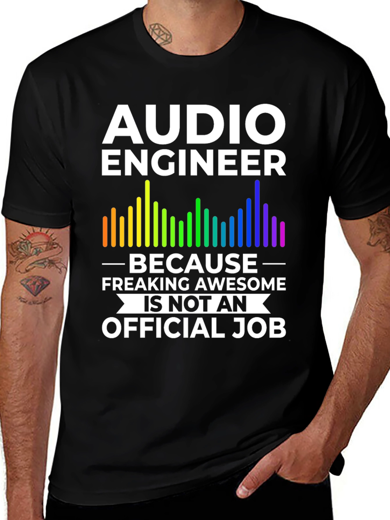 Variant 5 of Audio Engineer Awesome Job T-Shirt
