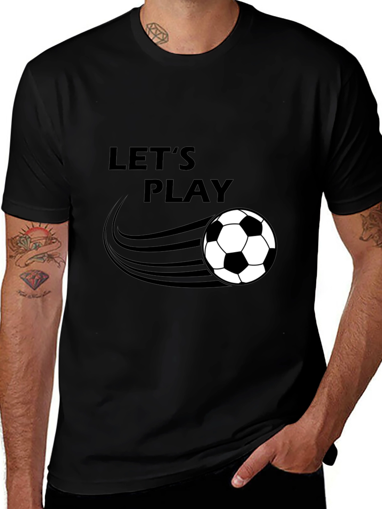 Let's Play Soccer Graphic T-Shirt