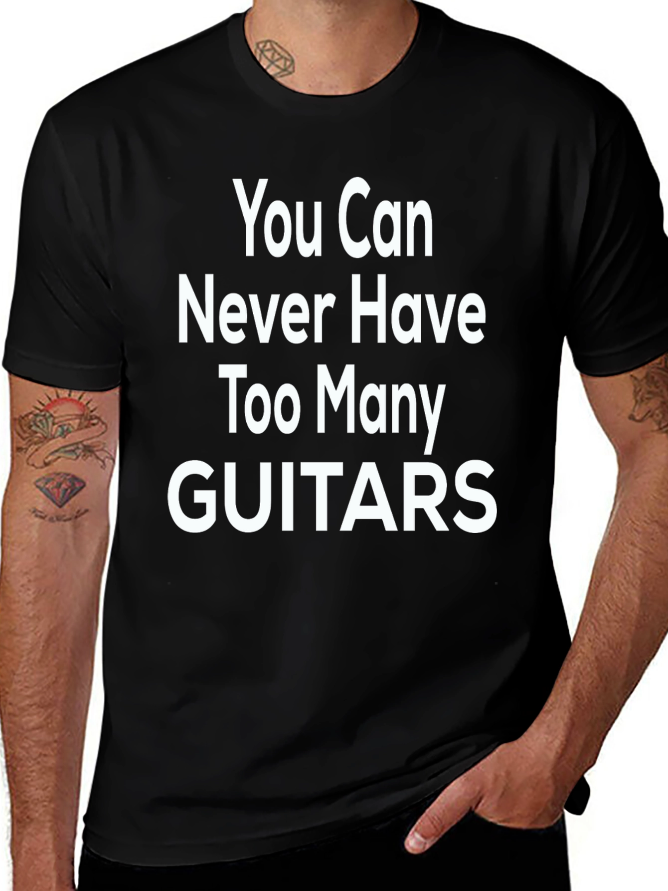 Variant 17 of Guitar Lover T-Shirt - You Can Never Have Too Many Guitars