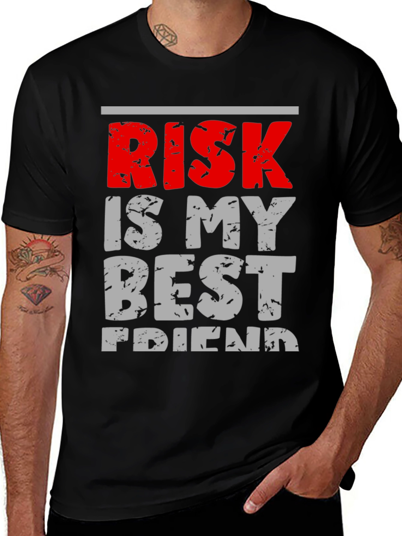 Variant 6 of Risk Is My Best Friend Graphic Tee