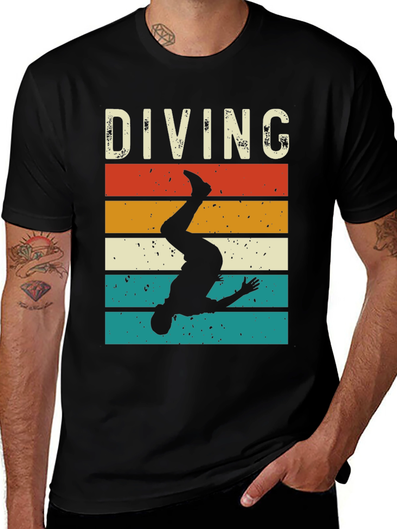 Variant 7 of Diving Retro Style T-Shirt