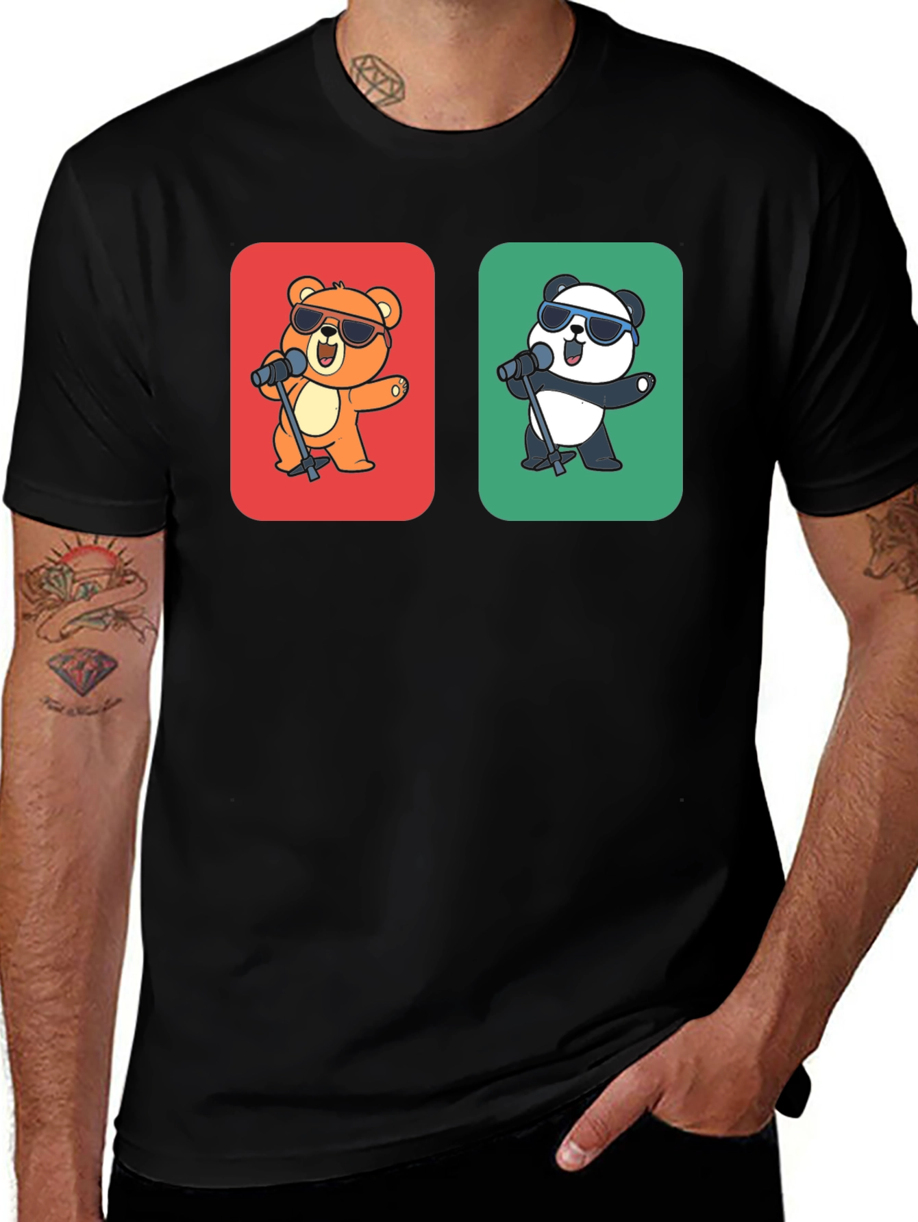 Variant 18 of Singing Bear & Panda Graphic Tee