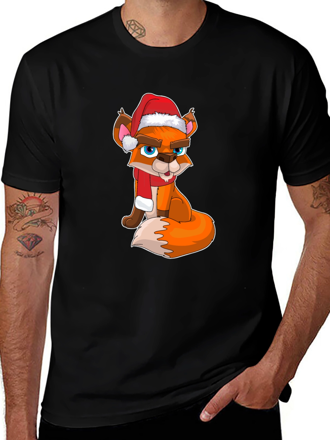 Festive Fox Christmas T-Shirt - Holiday Style!