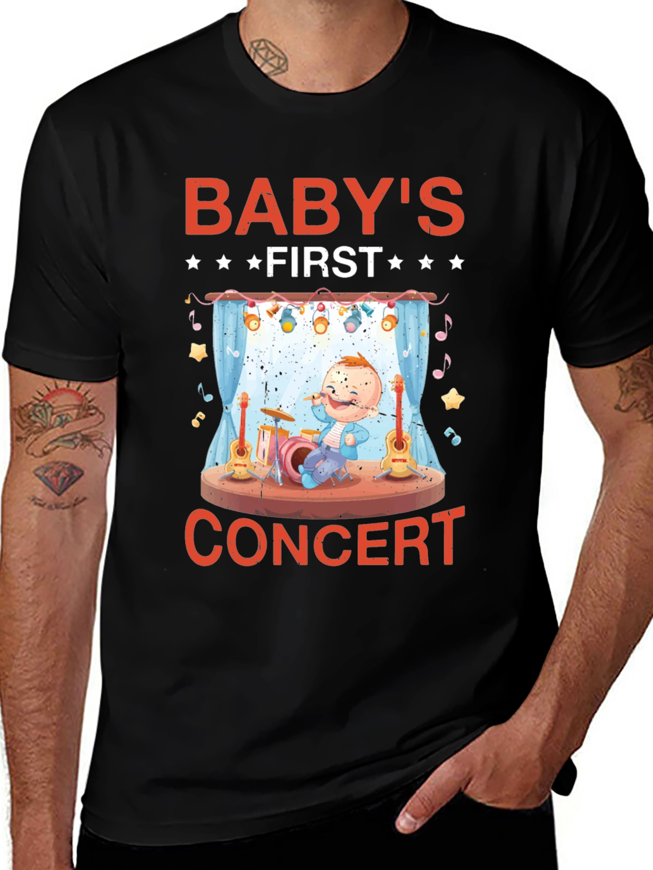 Variant 21 of Baby's First Concert Black T-Shirt