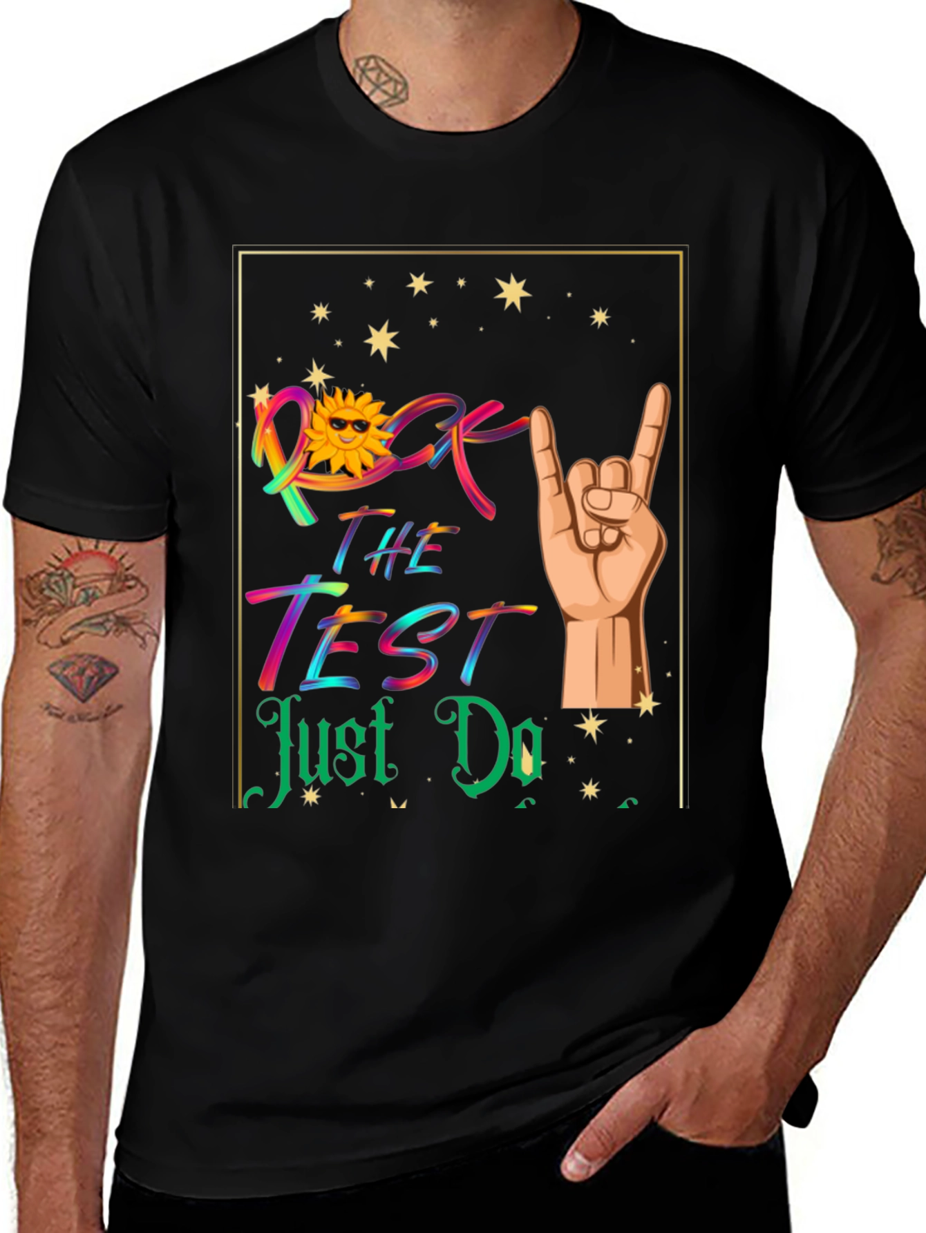 Variant 20 of Rock the Test T-Shirt - Good Luck Exam Tee