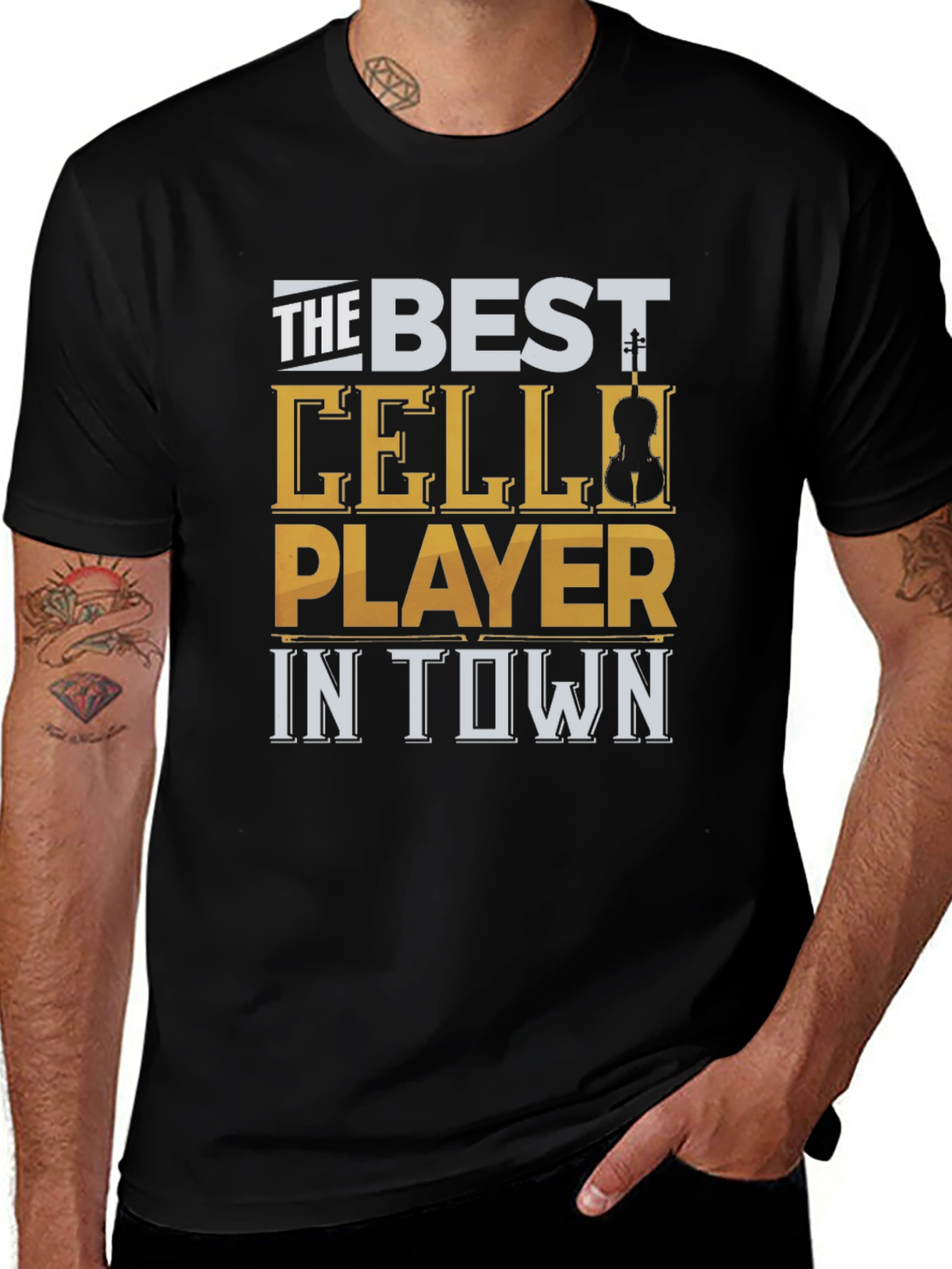 Variant 7 of Best Cello Player in Town Graphic T-Shirt