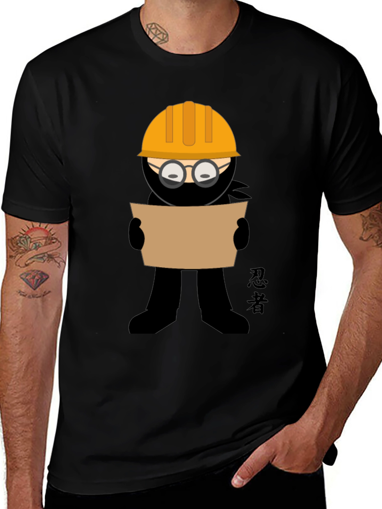 Variant 13 of Construction Ninja T-Shirt - Funny Graphic Tee