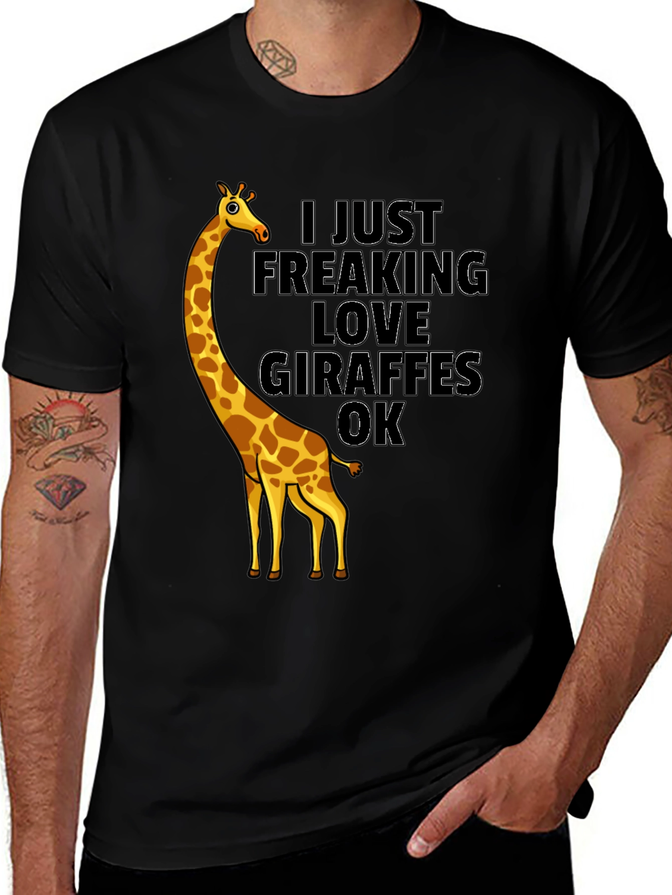 Variant 19 of Giraffe Lover Graphic Tee - Funny Animal T-Shirt
