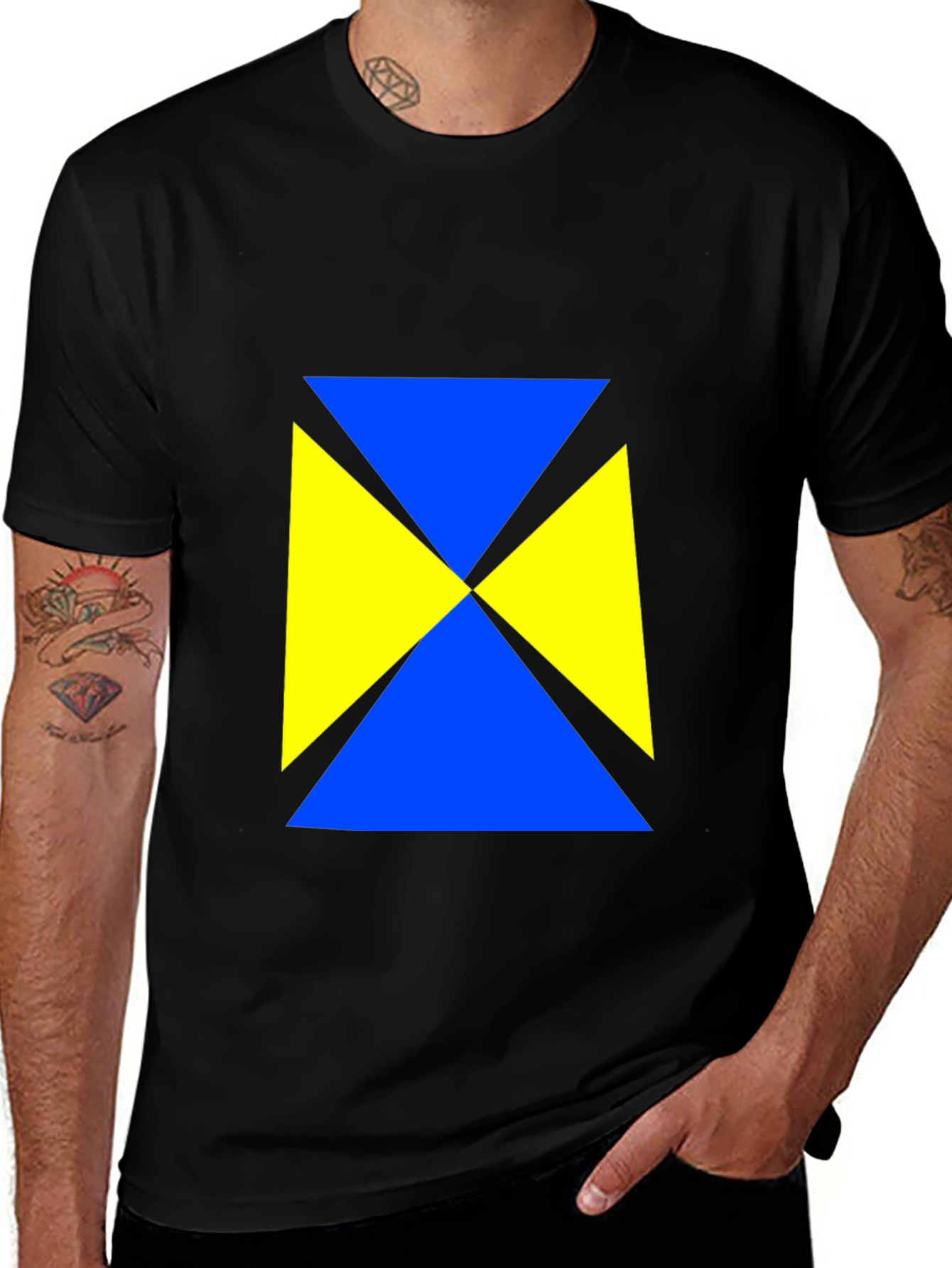 Variant 29 of Geometric Triangle Tee - Bold & Stylish
