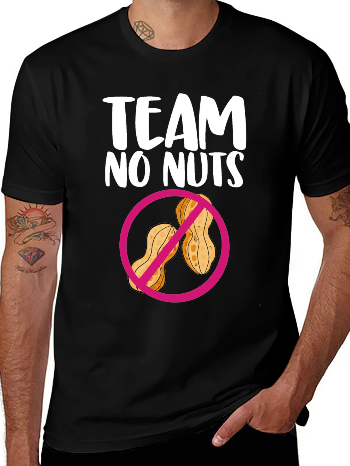 Team No Nuts T-Shirt: Allergy Awareness Tee