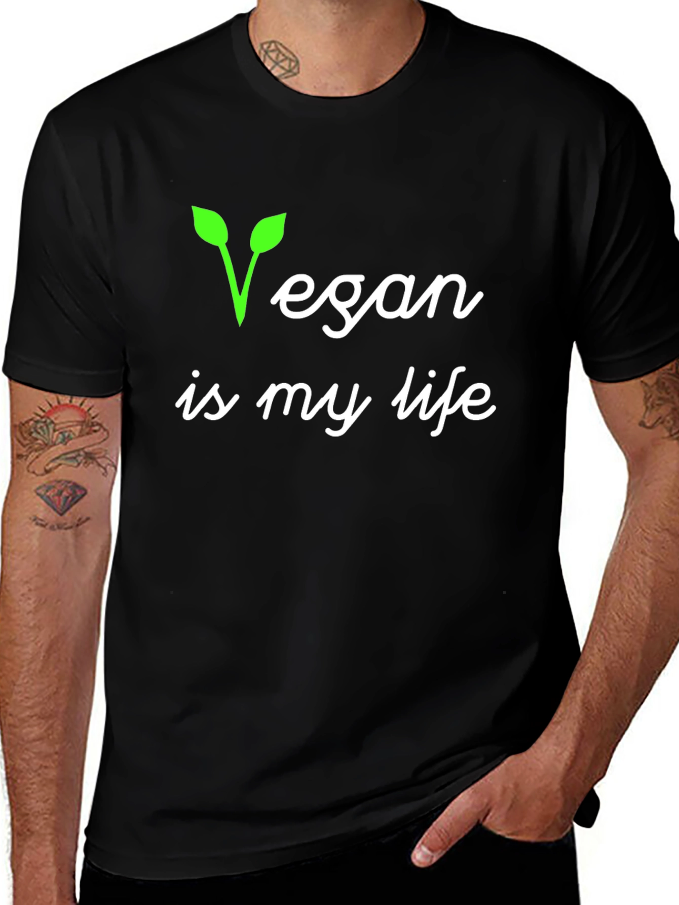 Variant 12 of Vegan is My Life Graphic T-Shirt