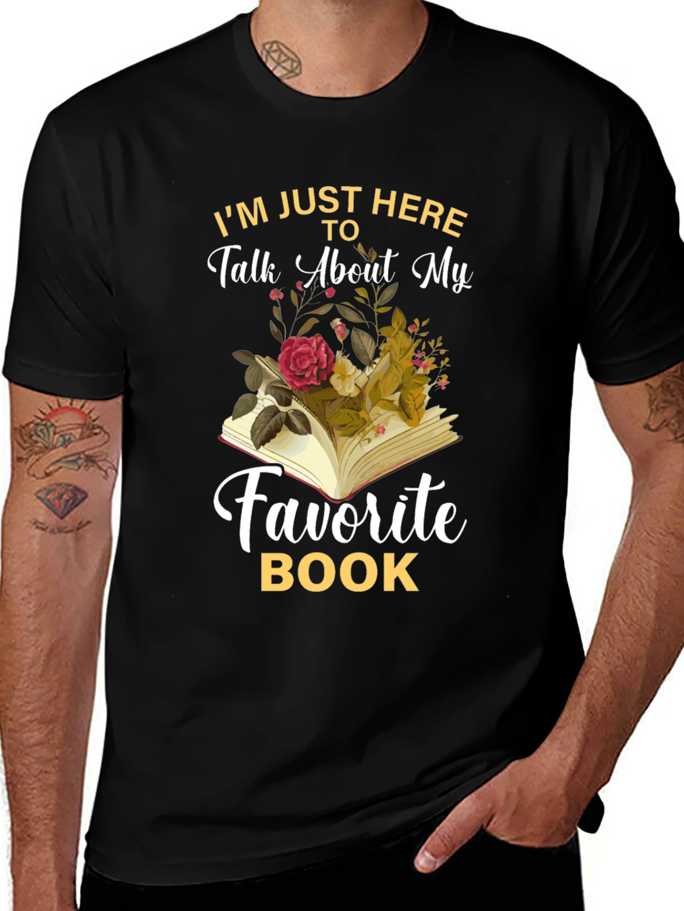 Variant 10 of Book Lover T-Shirt - Favorite Book Design