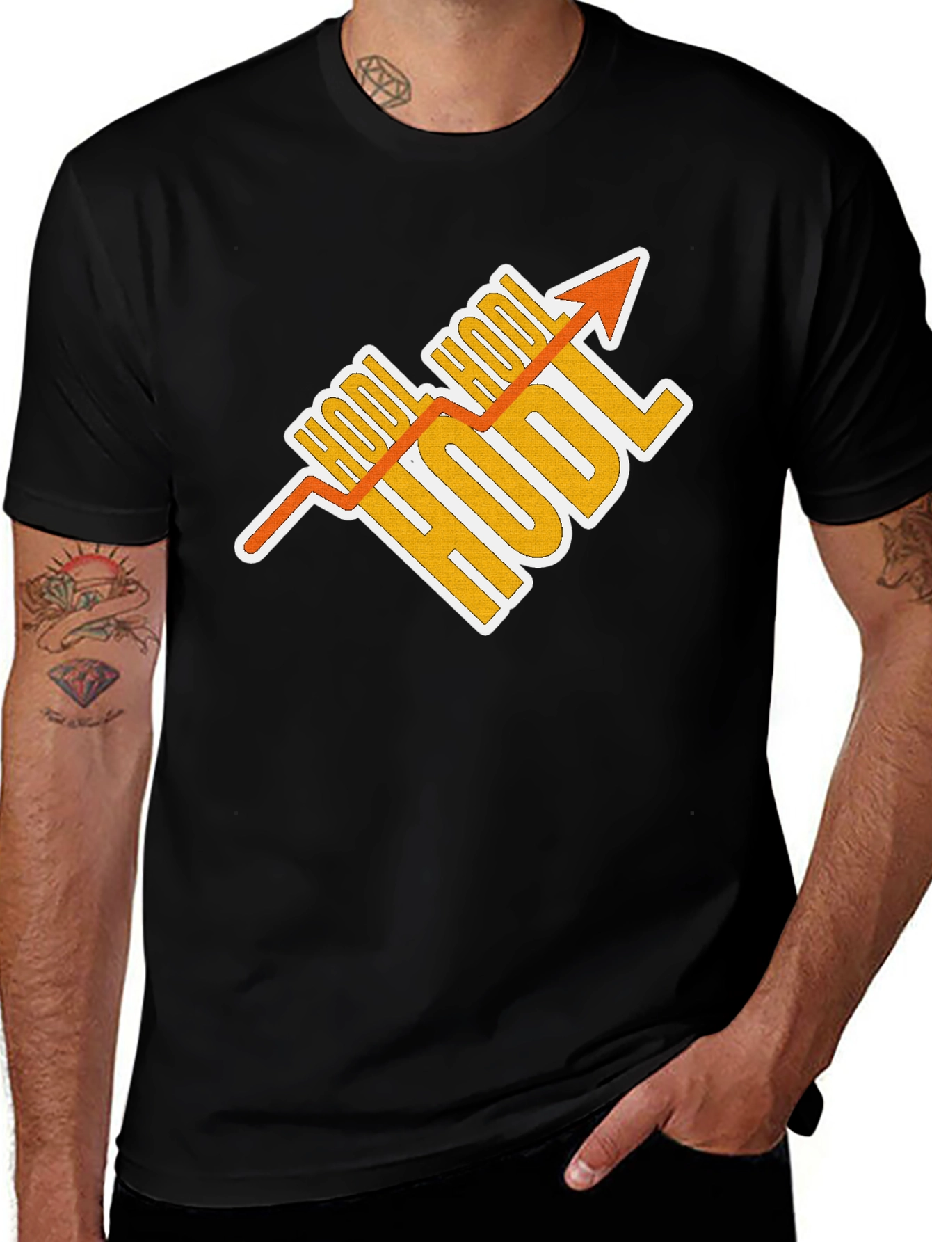 Variant 5 of HODL Crypto T-Shirt - Bitcoin Stock Market Tee