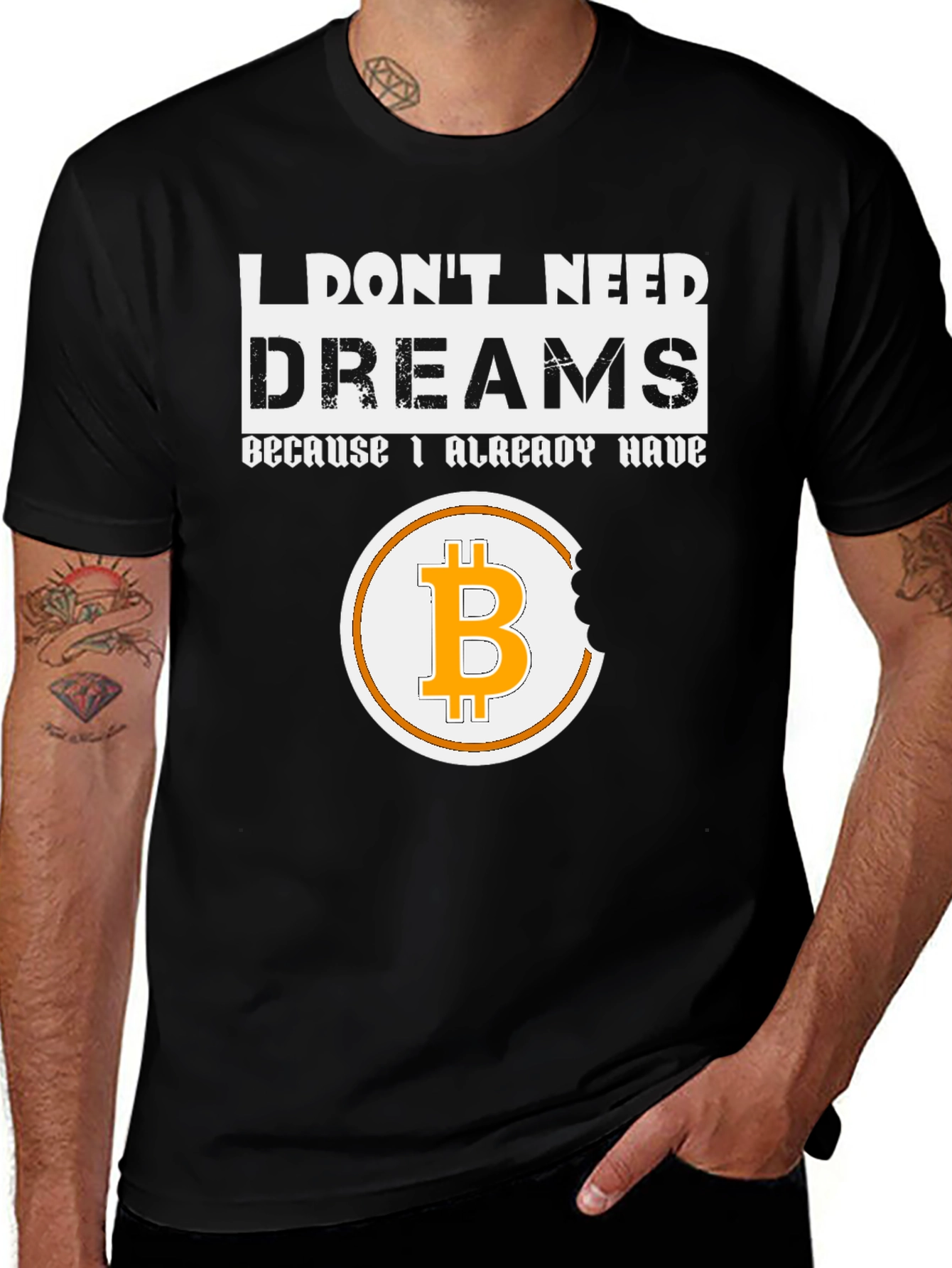 Variant 2 of Bitcoin Dreams T-Shirt Crypto BTC HODL