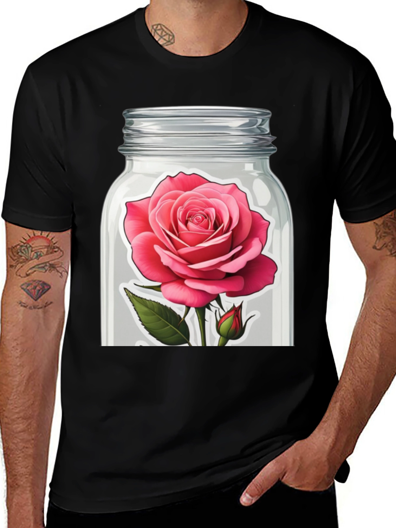 Variant 12 of Rose in Jar Graphic Tee