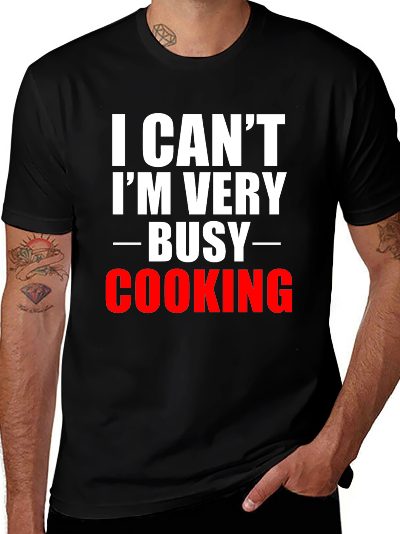 Variant 12 of I Can't I'm Very Busy Cooking T-Shirt