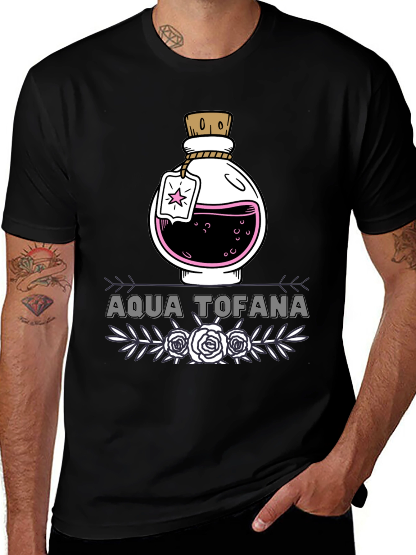 Aqua Tofana Graphic Tee - Poison Potion Shirt