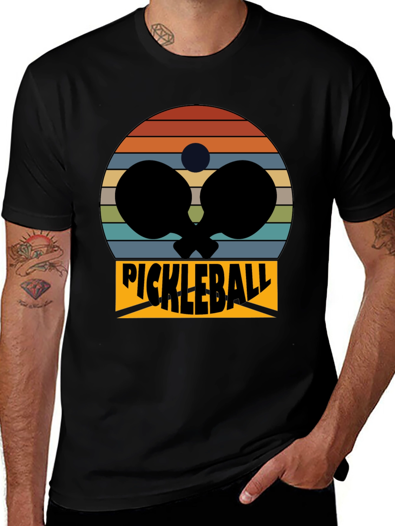 Pickleball Retro Graphic Tee - Sporty Casual Shirt