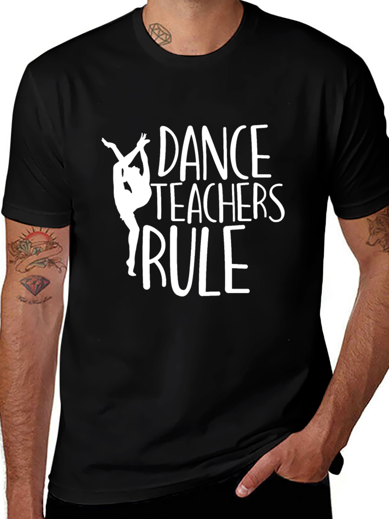 Variant 15 of Dance Teachers Rule Black T-Shirt