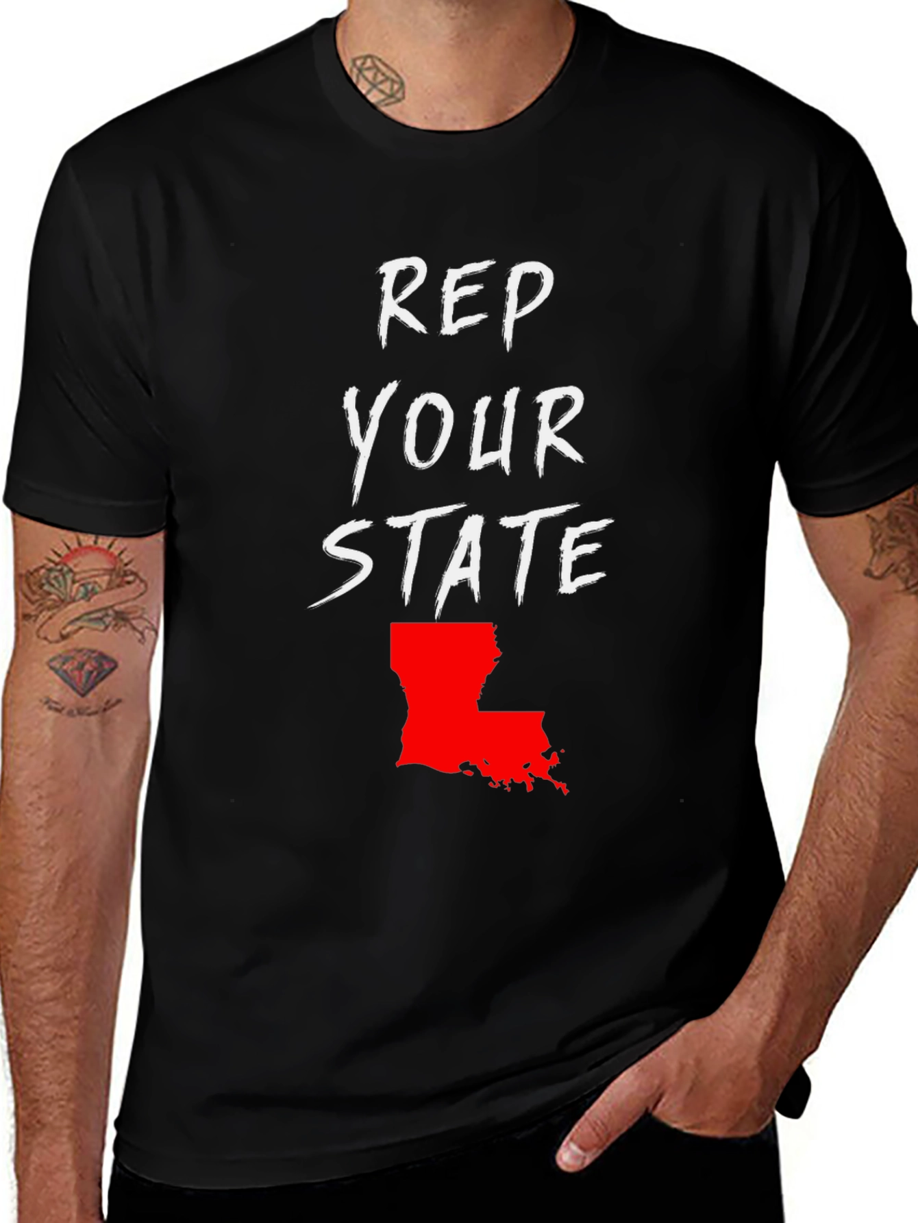 Rep Your State T-Shirt - Louisiana Pride
