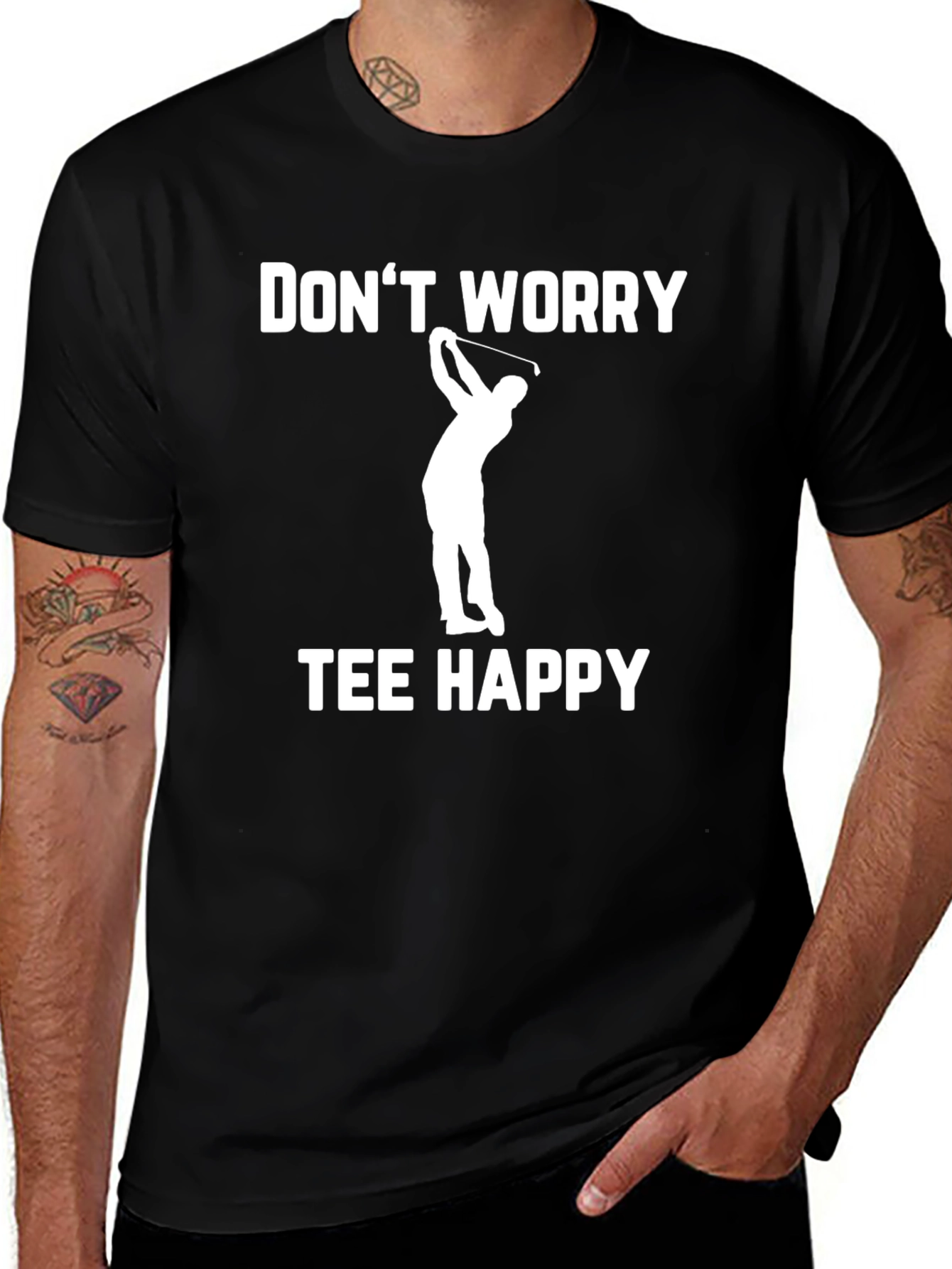 Variant 6 of Don't Worry Tee Happy Golf T-Shirt