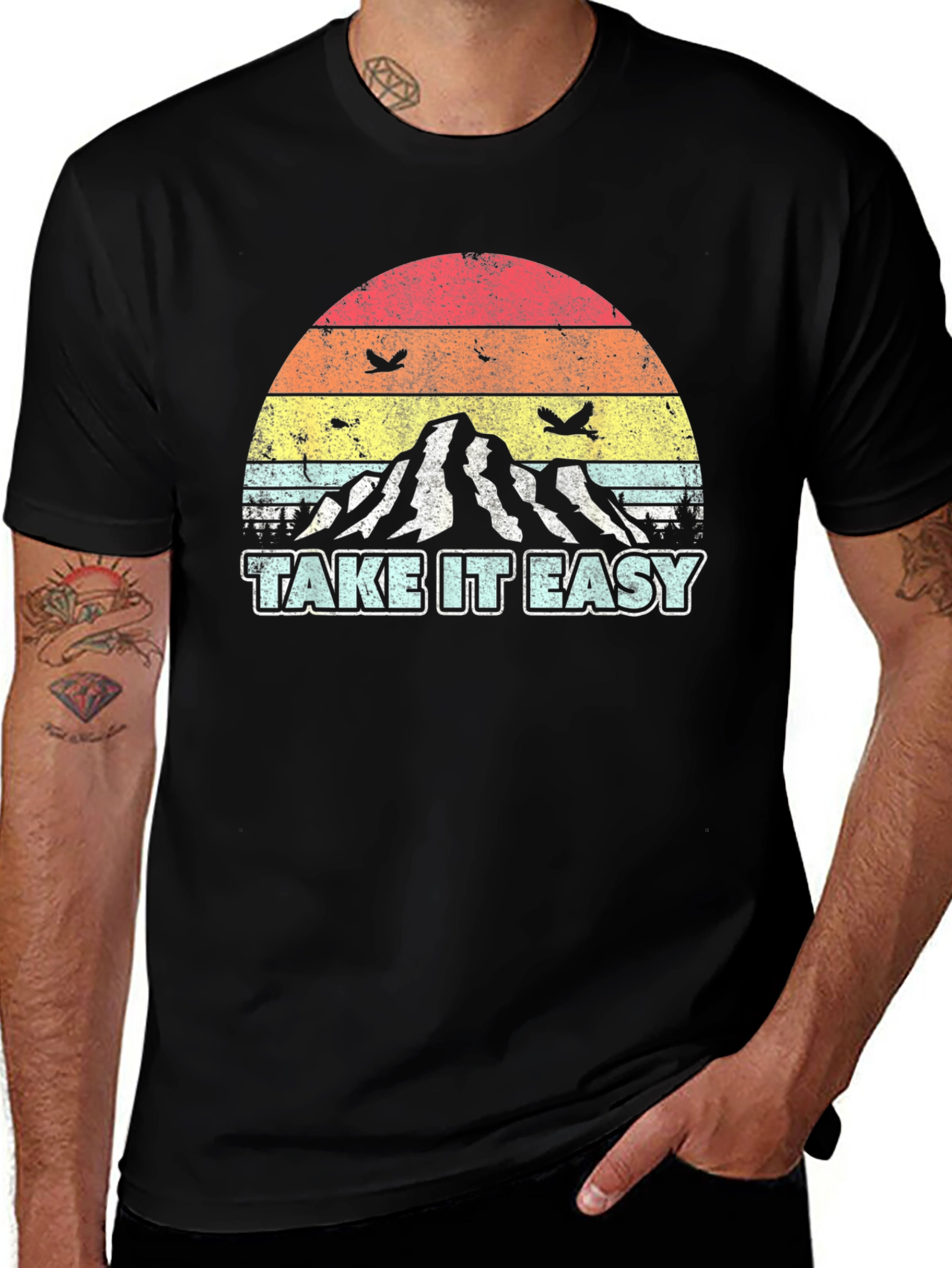 Variant 25 of Vintage "Take it Easy" Mountain T-Shirt