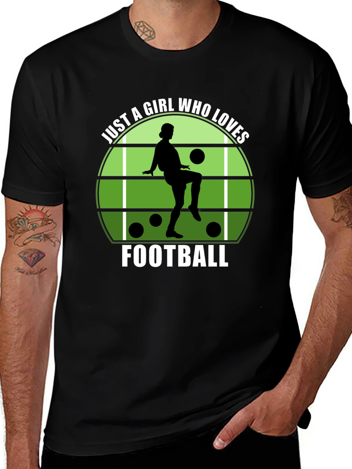 Variant 13 of Just A Girl Who Loves Football T-Shirt
