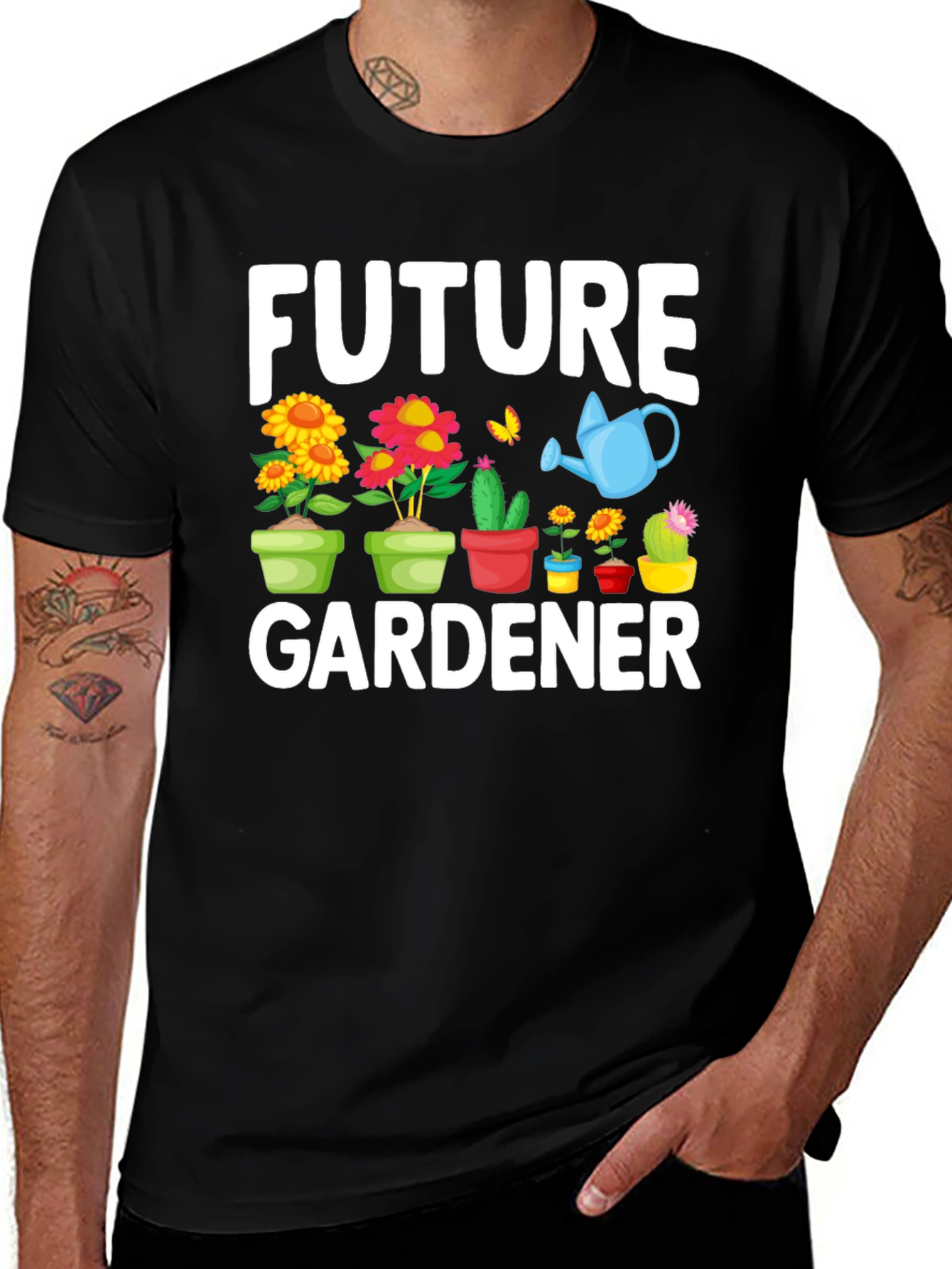 Variant 14 of Future Gardener T-Shirt - Cute Floral Design
