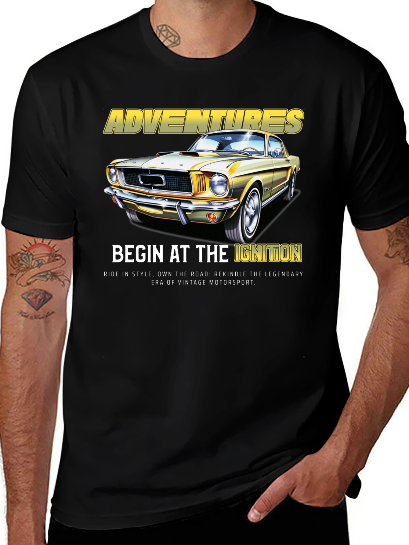 Variant 6 of Vintage Car Adventures T-Shirt