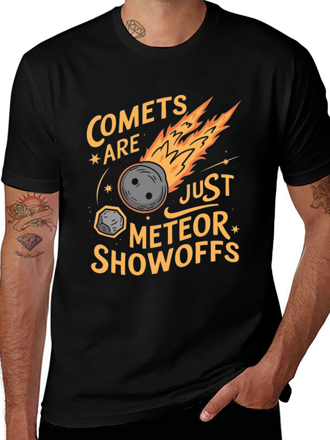 Variant 8 of Comets Meteor Showoffs Graphic T-Shirt