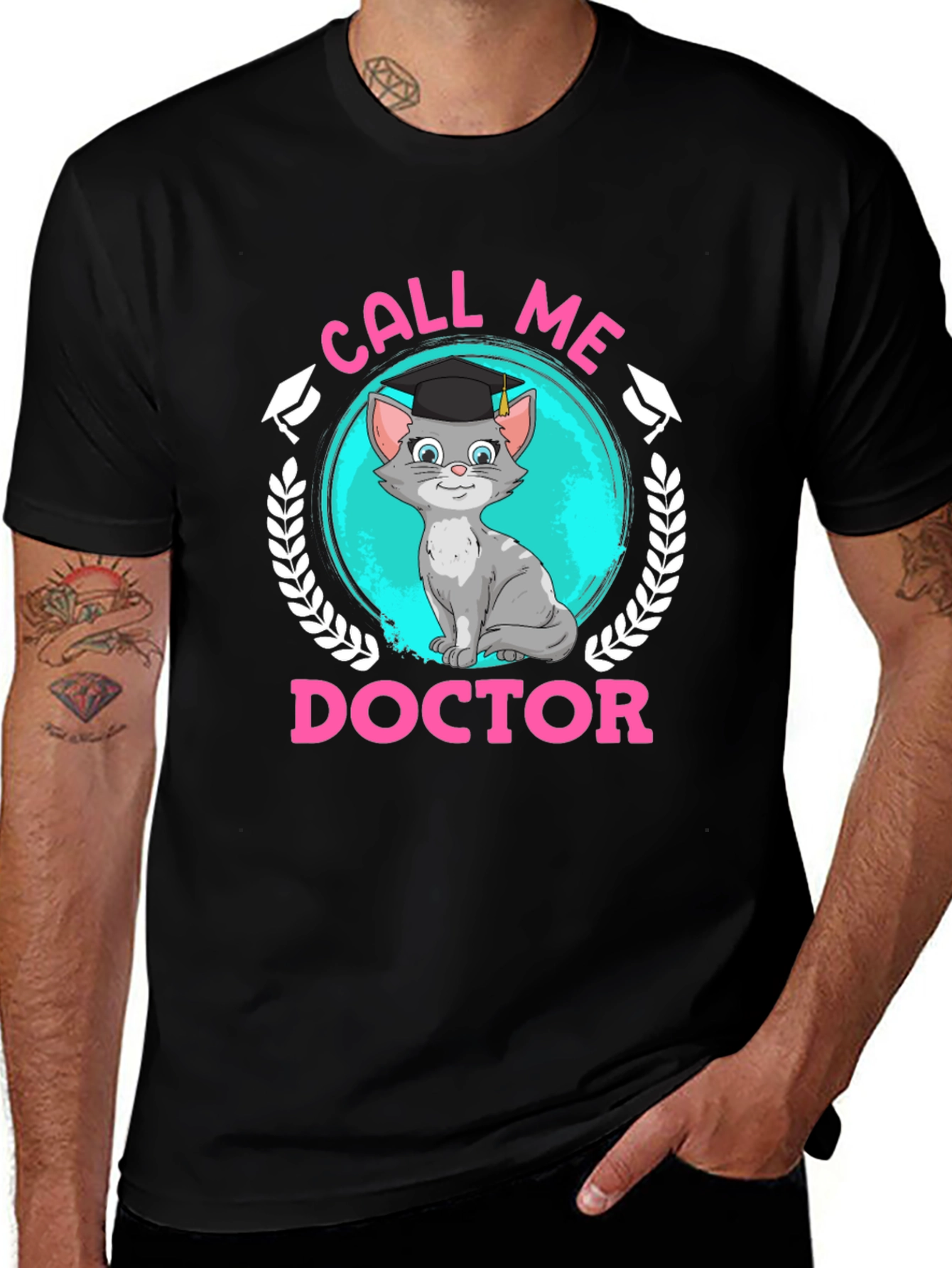 Variant 19 of Call Me Doctor Cat Graduation T-Shirt