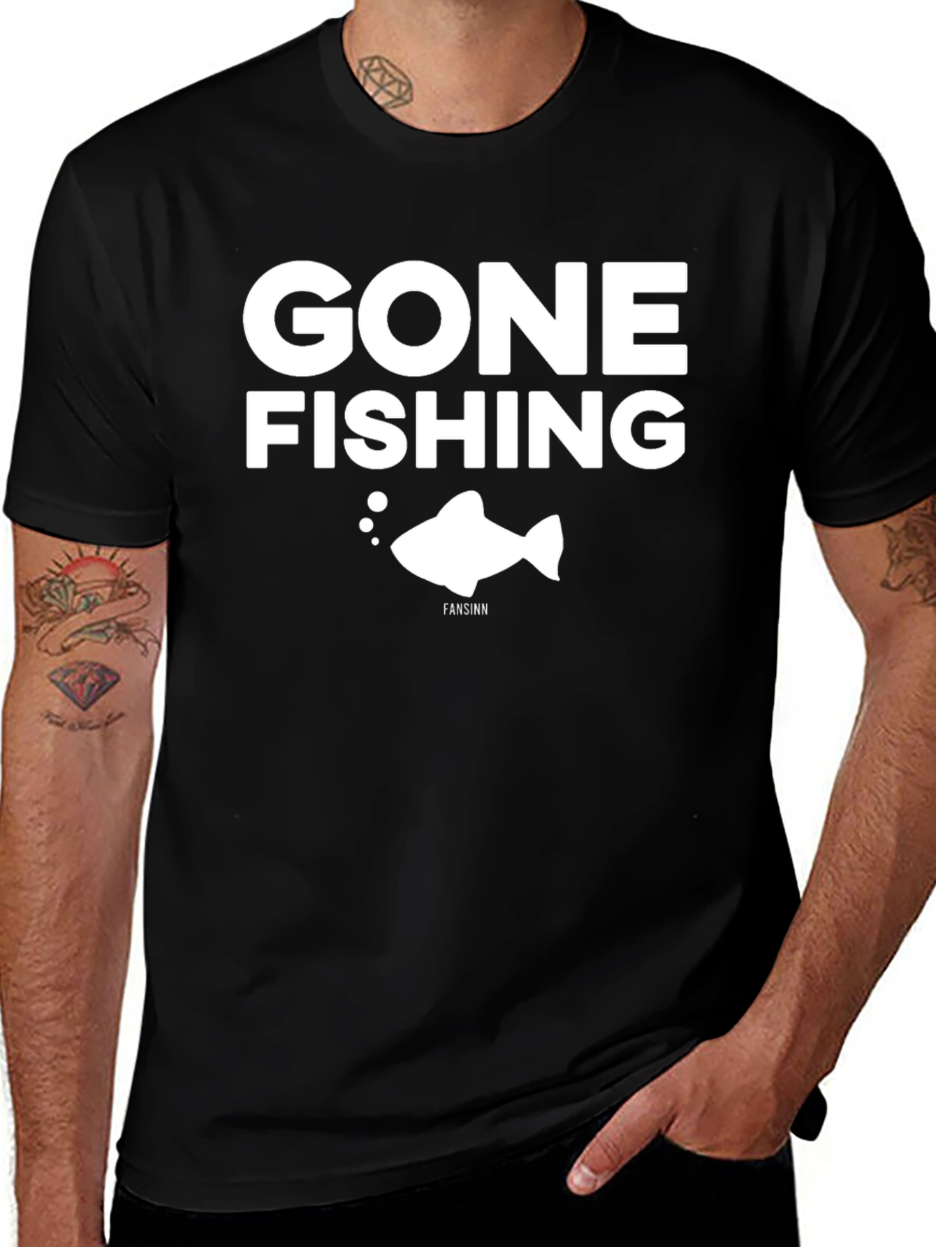 Gone Fishing Graphic Tee - Angler T-Shirt