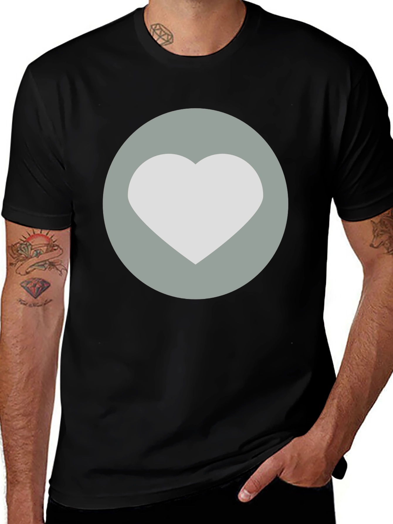 Variant 16 of Heart Graphic Tee - Stylish Casual Wear